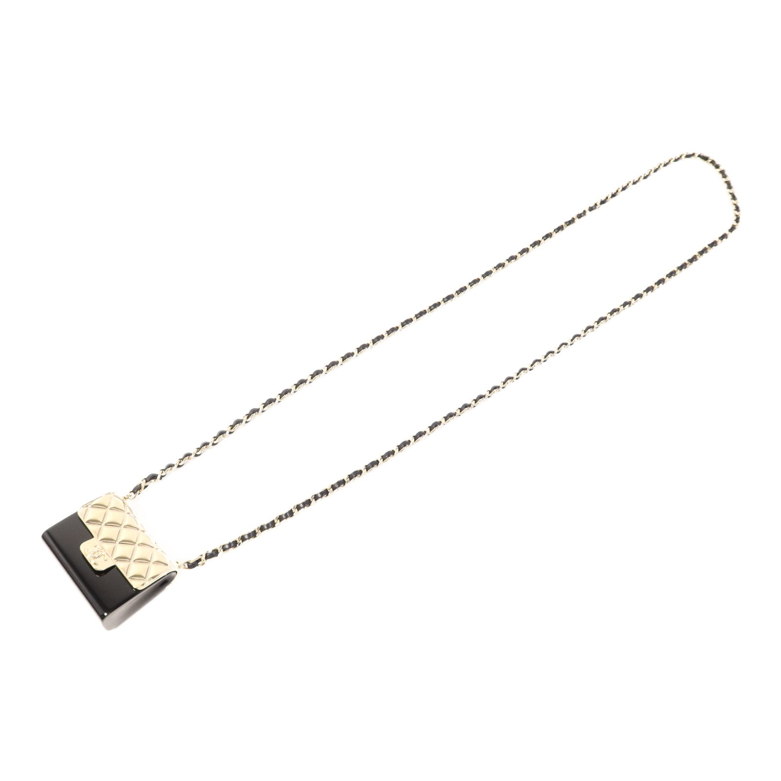 CHANEL PVC/金屬Handbag Necklace項鍊
