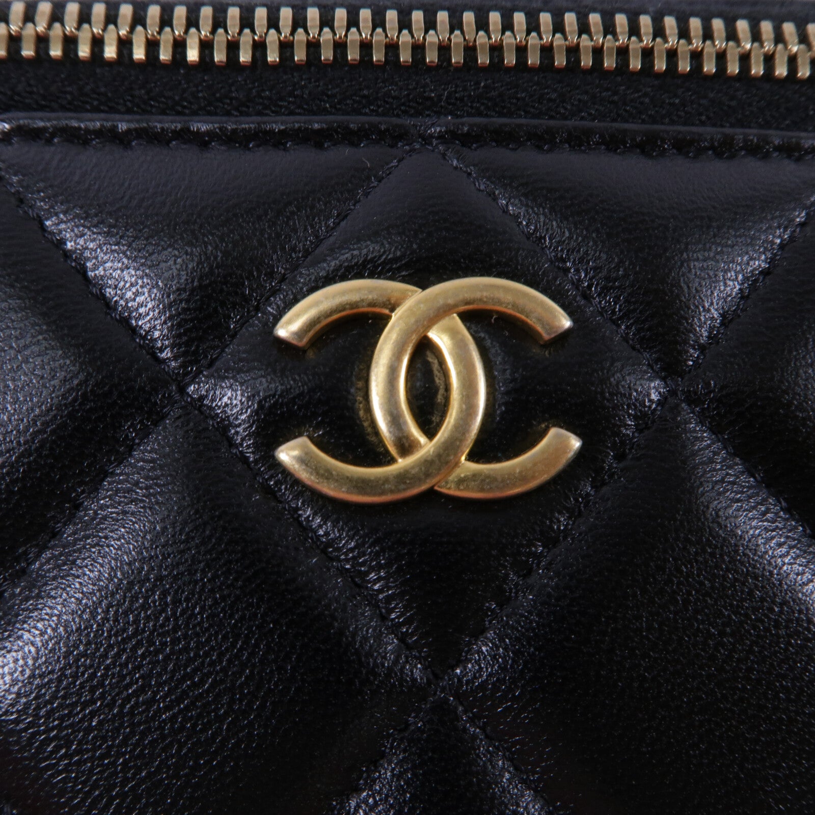 CHANEL 羊皮皮革Top Handle Vanity Case手挽肩背兩用袋