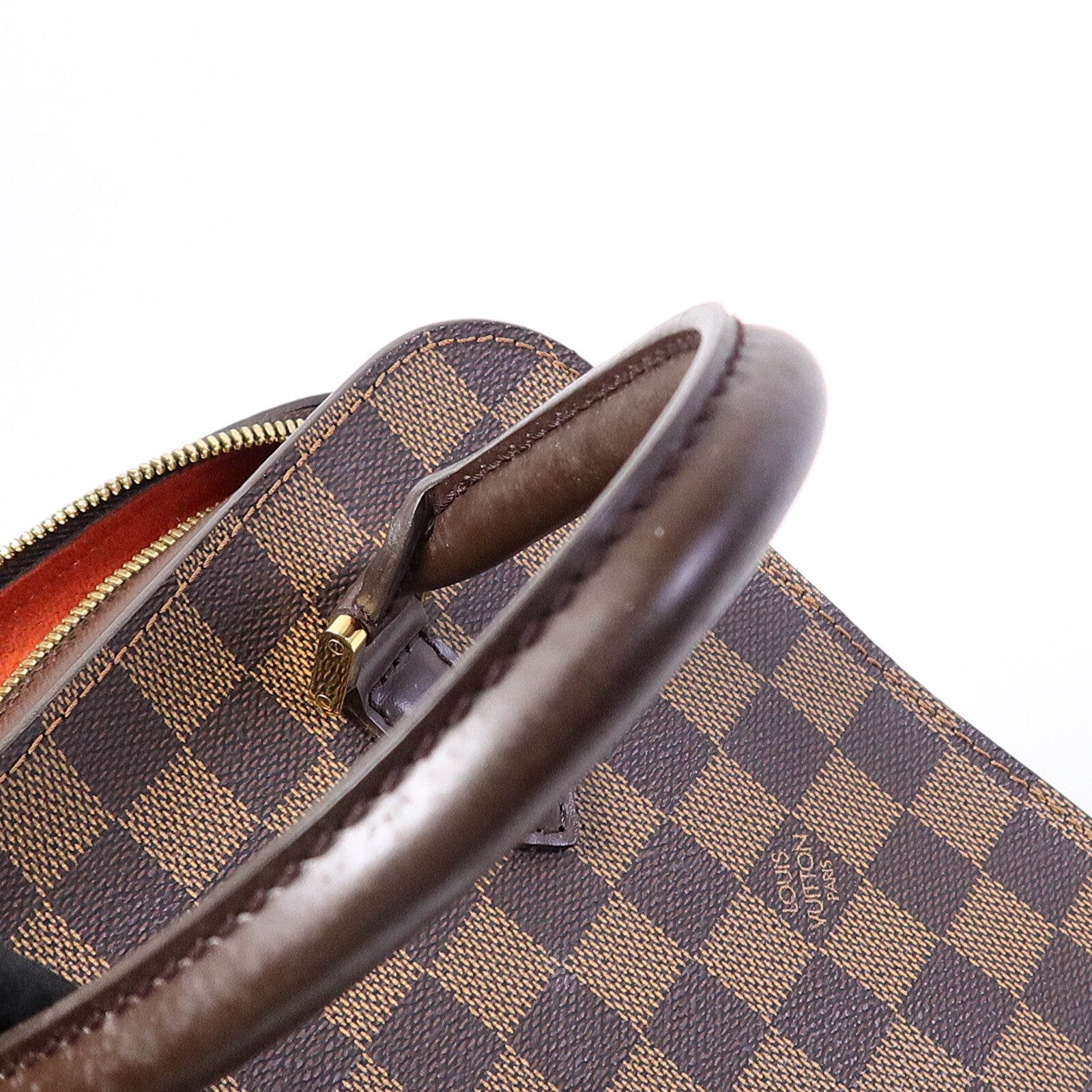 LOUIS VUITTON Damier Triana金扣手挽袋
