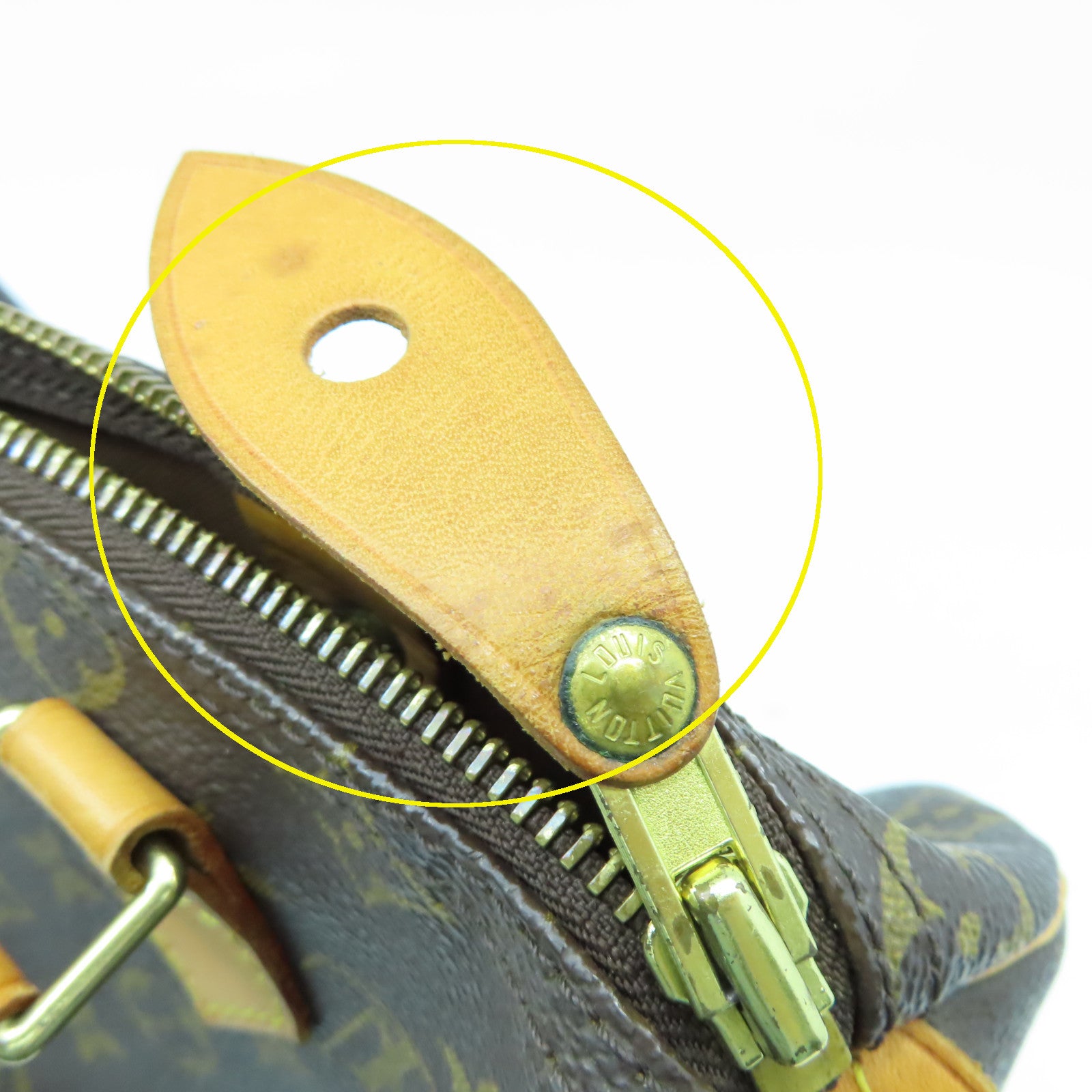 LOUIS VUITTON Monogram Speedy 25金扣手挽袋啡色