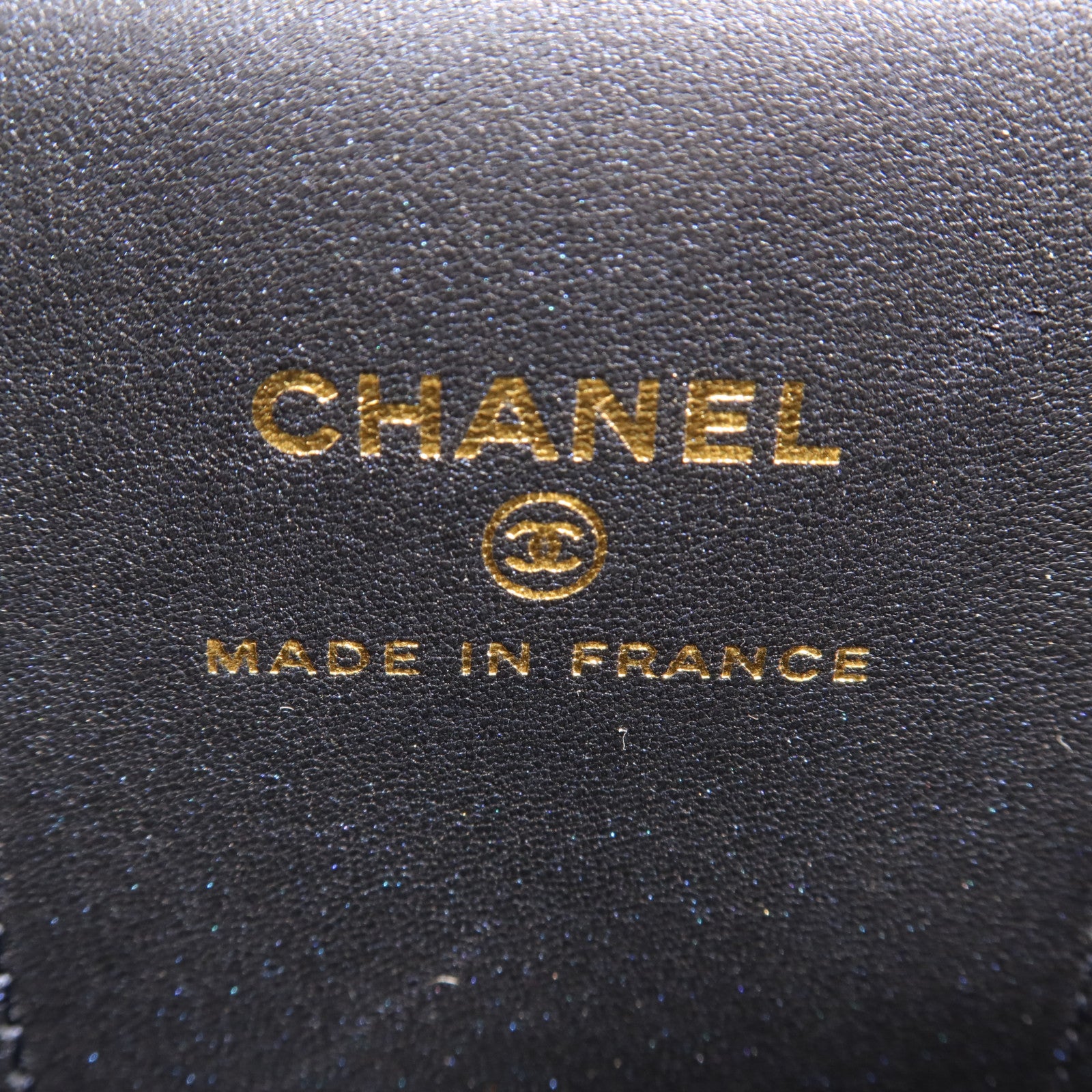 CHANEL 羊皮皮革Vanity Case金扣手挽肩背兩用袋