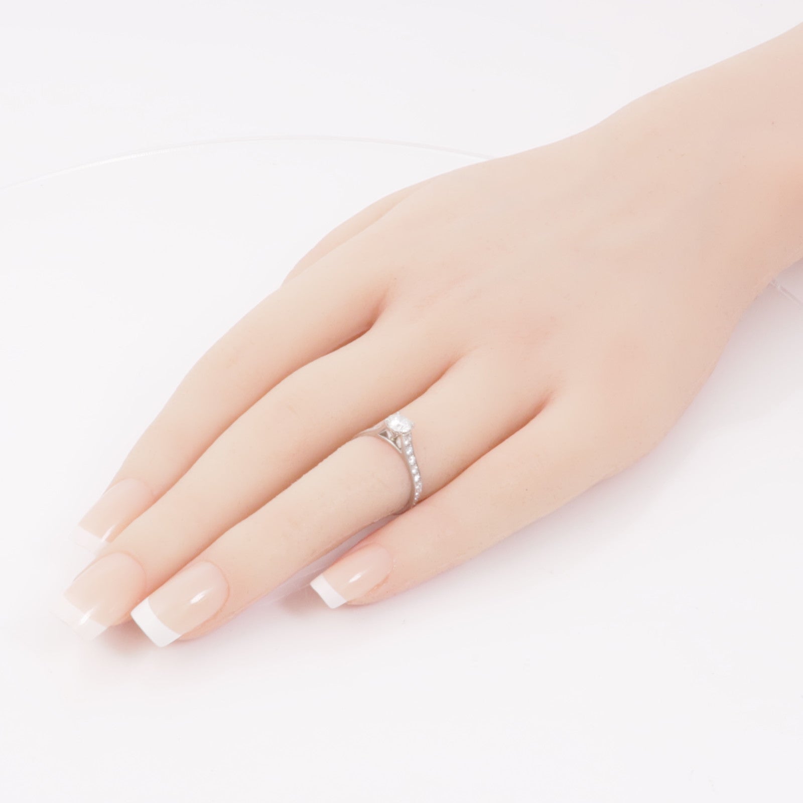 Van Cleef & Arpels【激減優惠】 PT950鉑金Romance Solitaire Ring鑽石戒指US#4.25