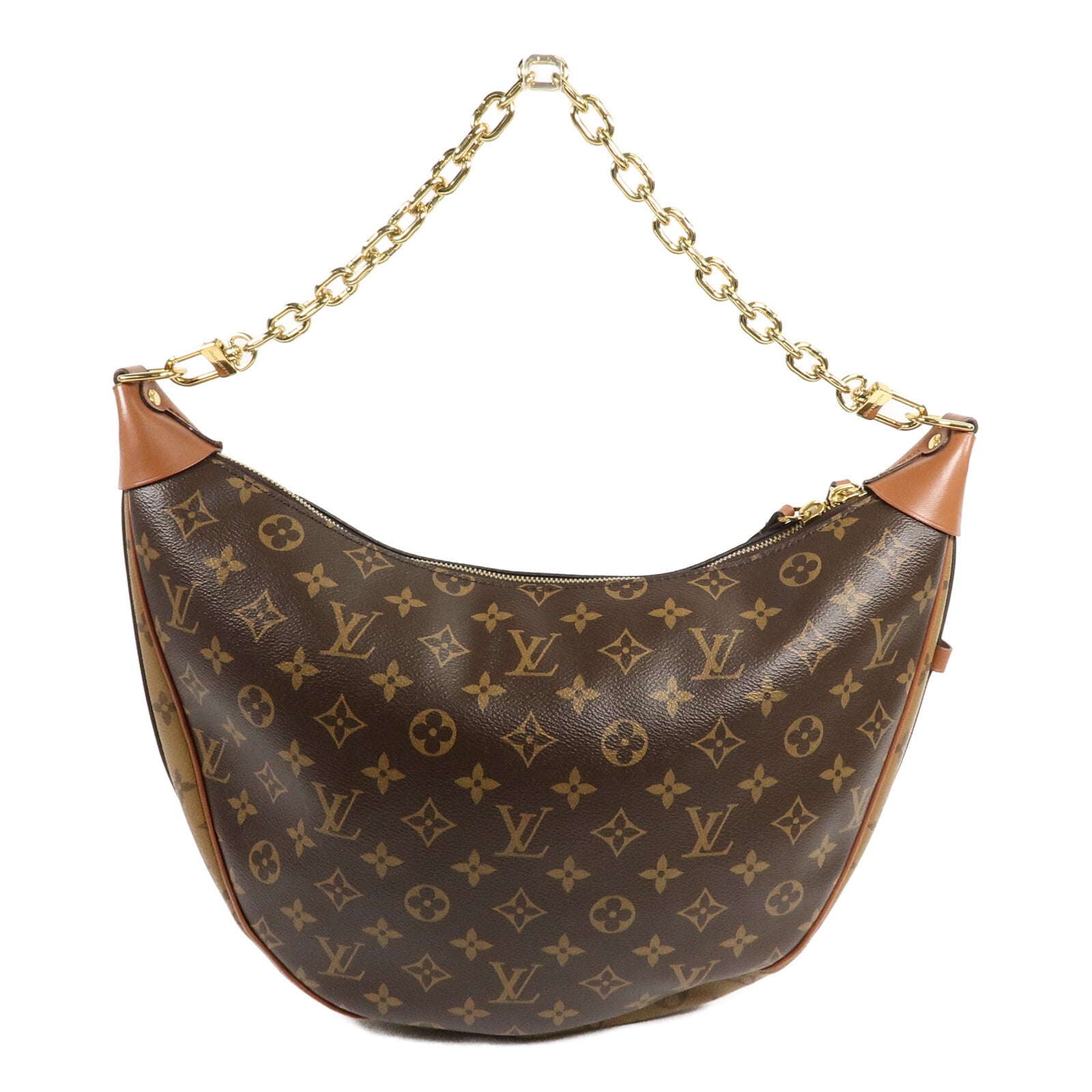 LOUIS VUITTON Monogram Reverse Loop Hobo手挽肩背兩用袋