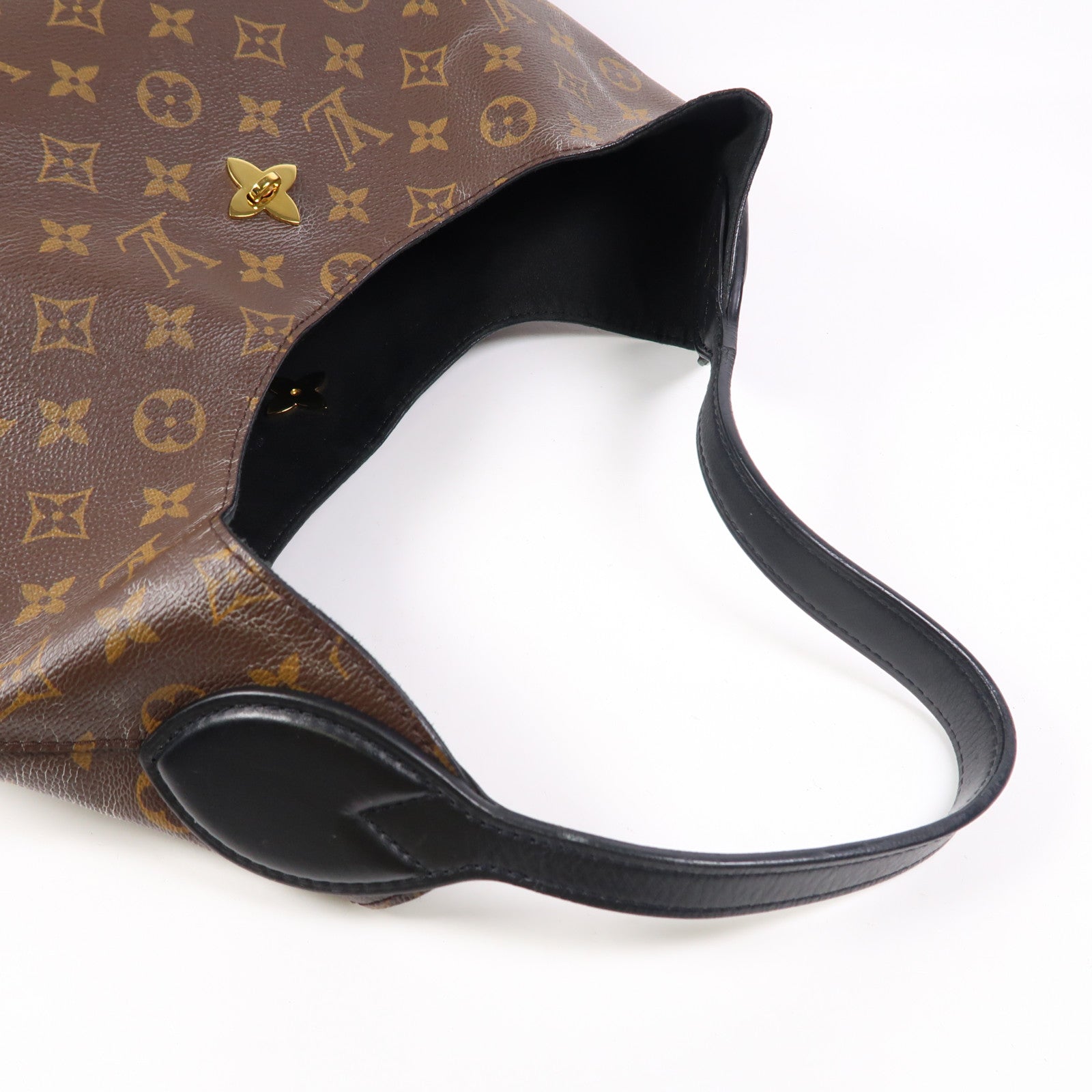 LOUIS VUITTON Monogram Flower Hobo金扣肩背袋