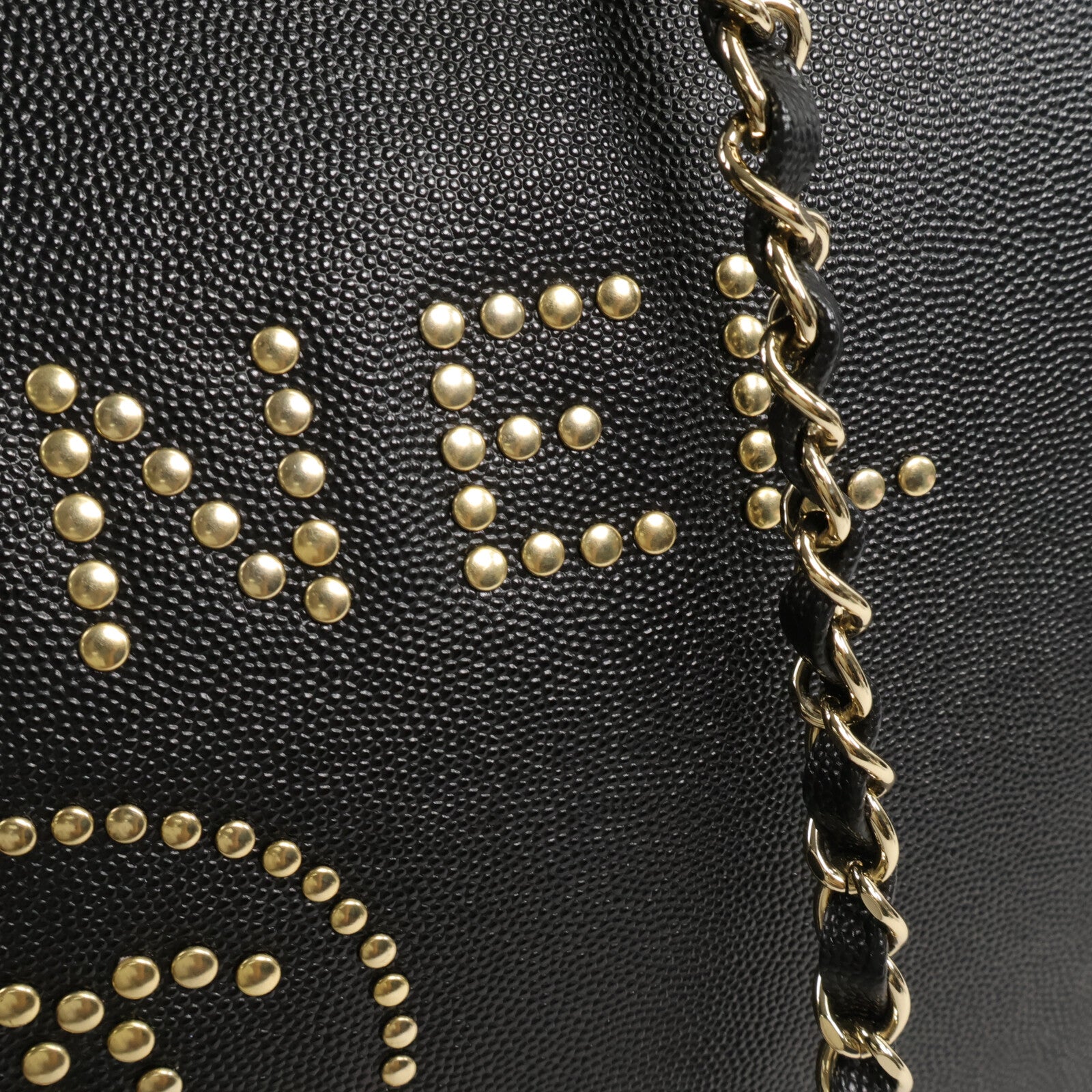 CHANEL 牛皮皮革Deauville 2 Way Shoulder Bag鏈帶肩背袋