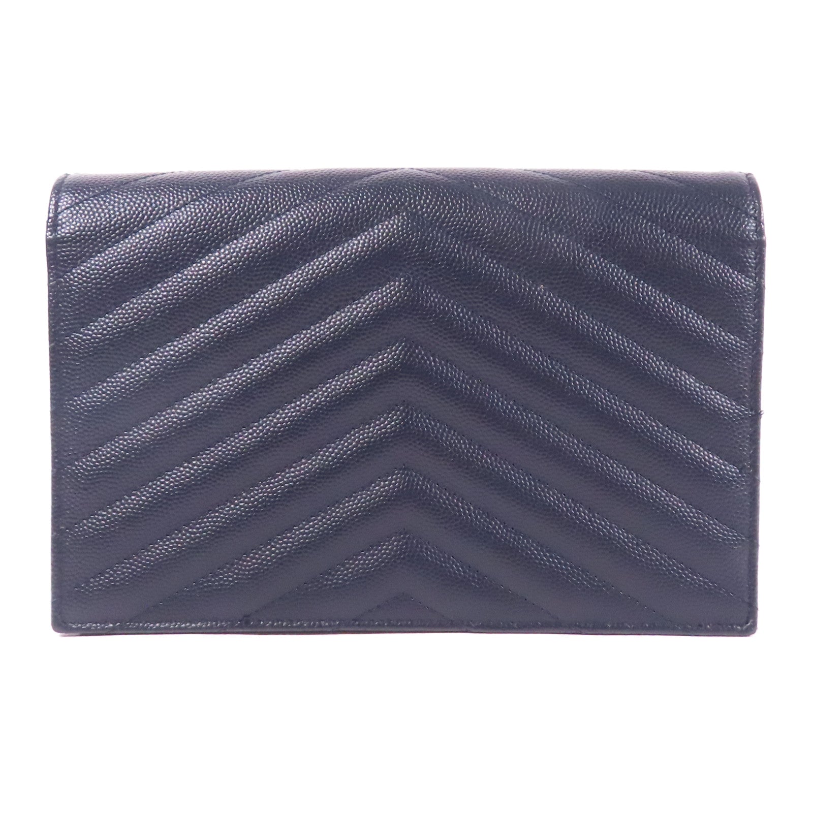 YVES SAINT LAURENT 牛皮皮革Cassandre銀扣鏈帶肩背袋