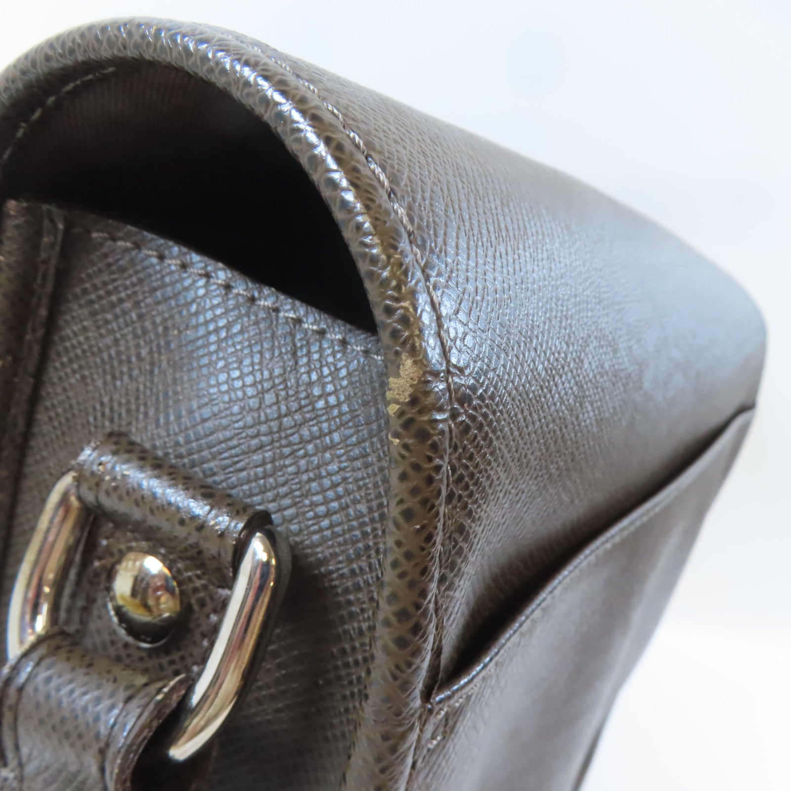 LOUIS VUITTON Taiga Andrei Messenger Bag銀扣肩背袋啡色