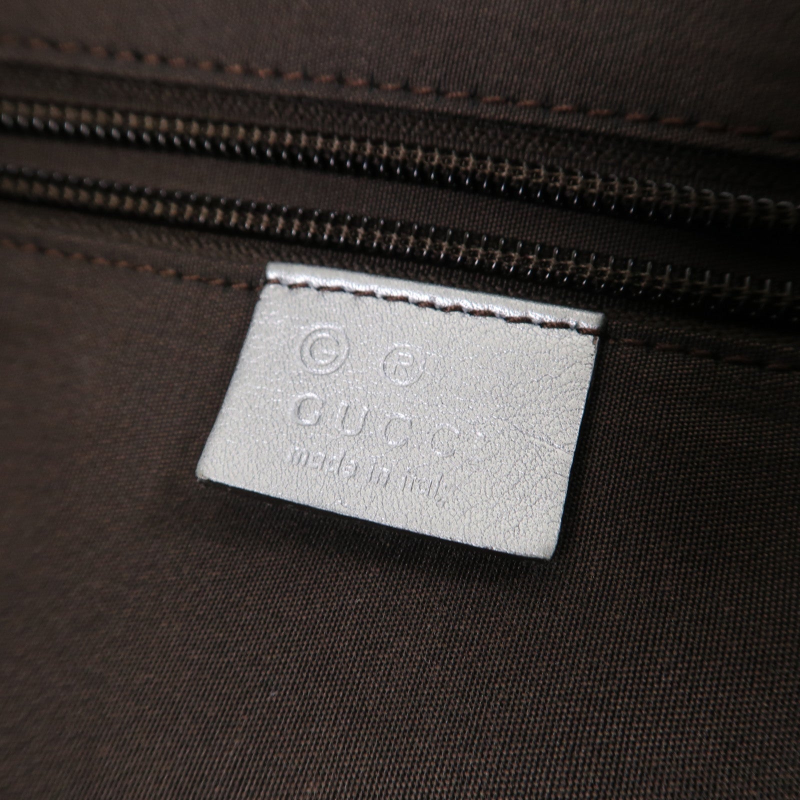 GUCCI 【清倉大減價】GG帆布2 Way Tote Bag銀扣手挽肩背兩用袋銀色