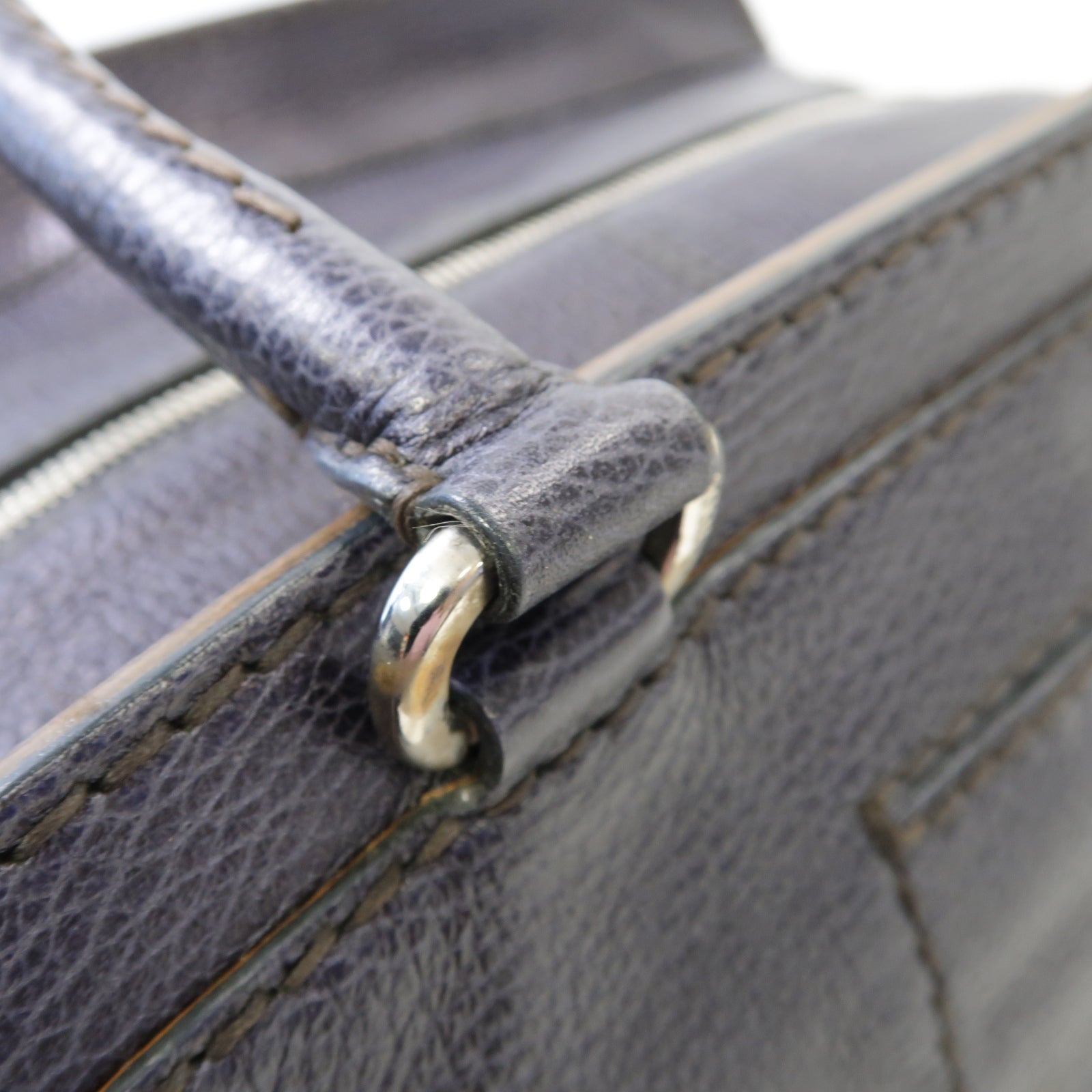 TOD’S 【激減優惠】牛皮皮革Handbag手挽袋深藍色