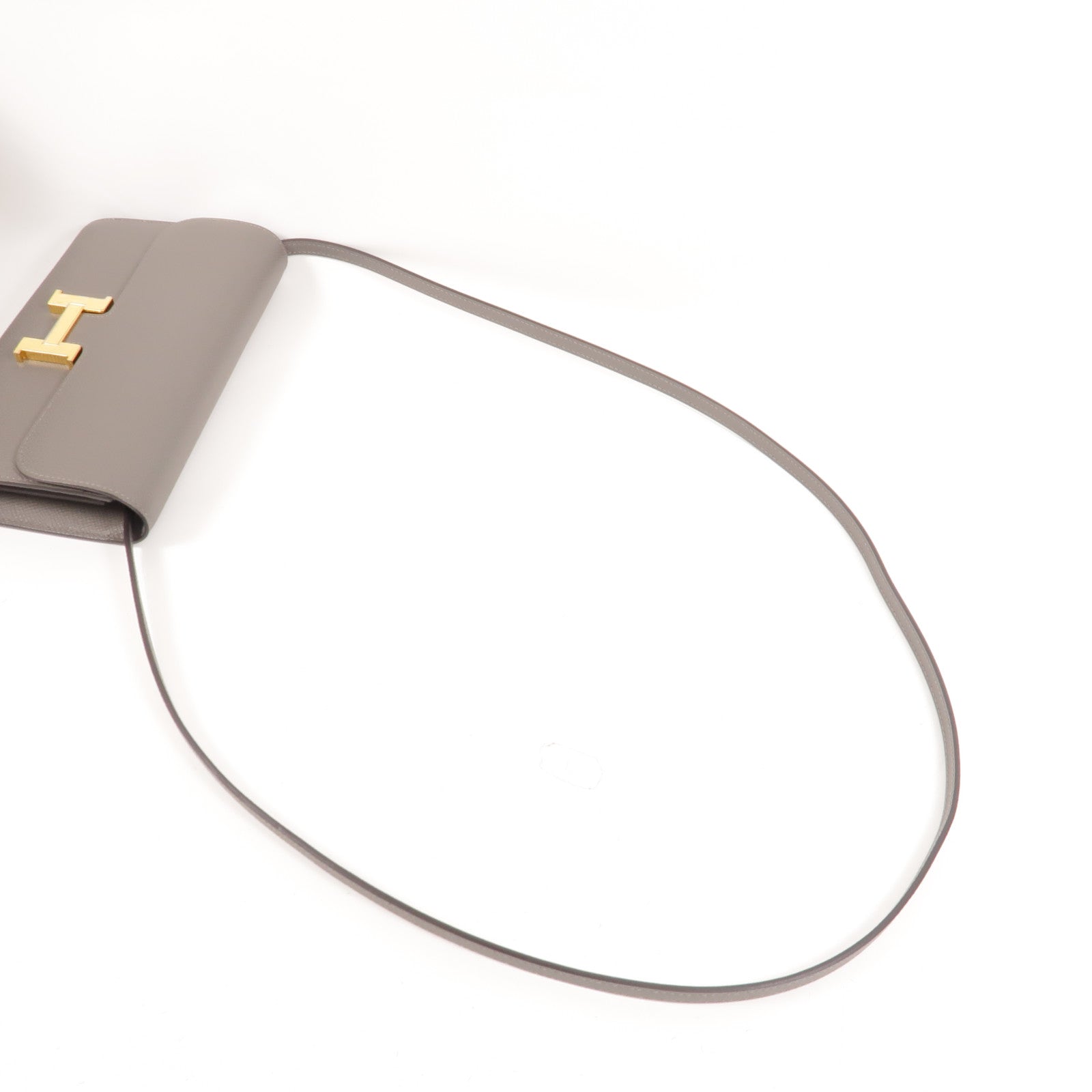 HERMES Epsom皮革Constance To Go肩背袋Gris Meyer