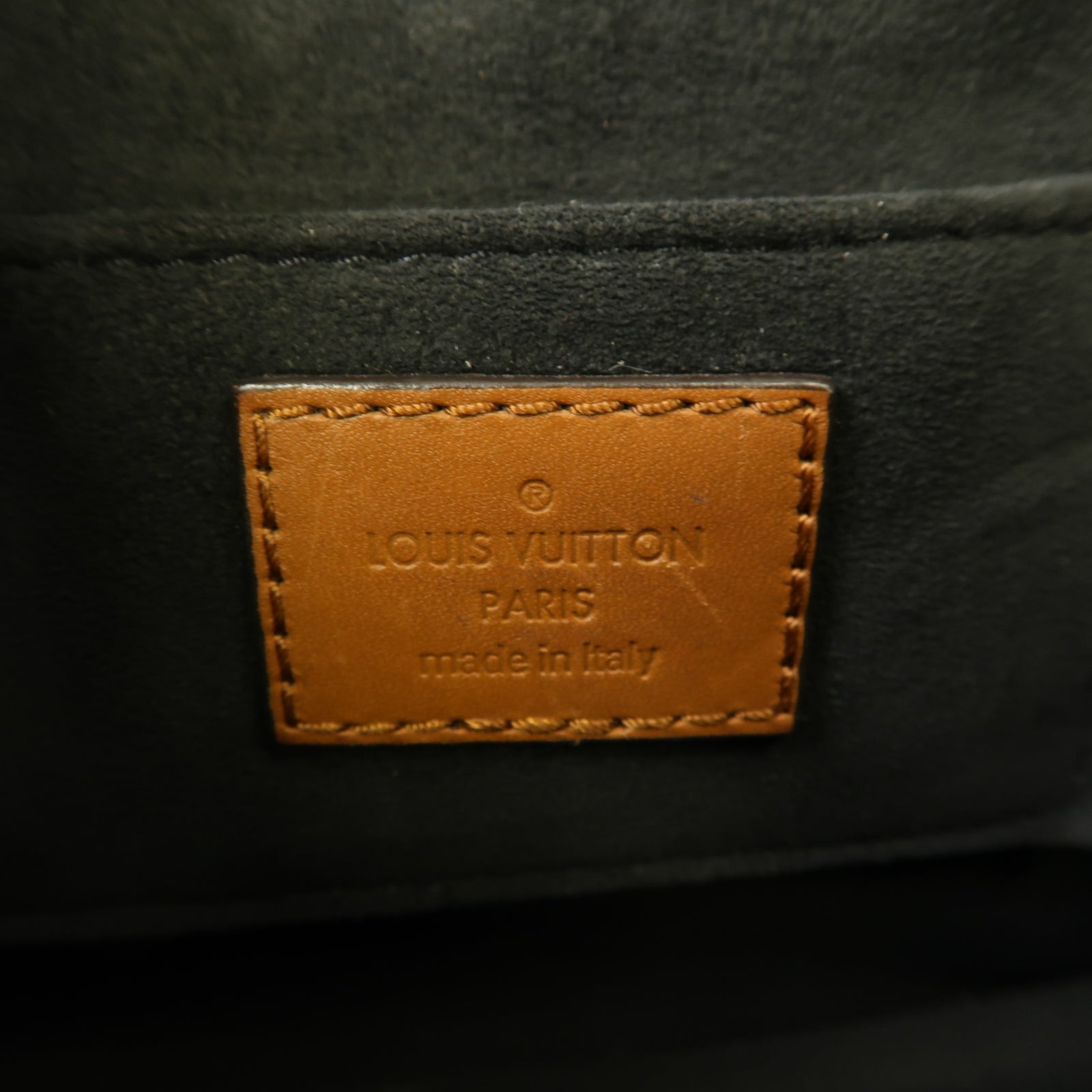 LOUIS VUITTON 【激減優惠】Monogram Reverse Mini Dauphine金扣肩背袋棕色