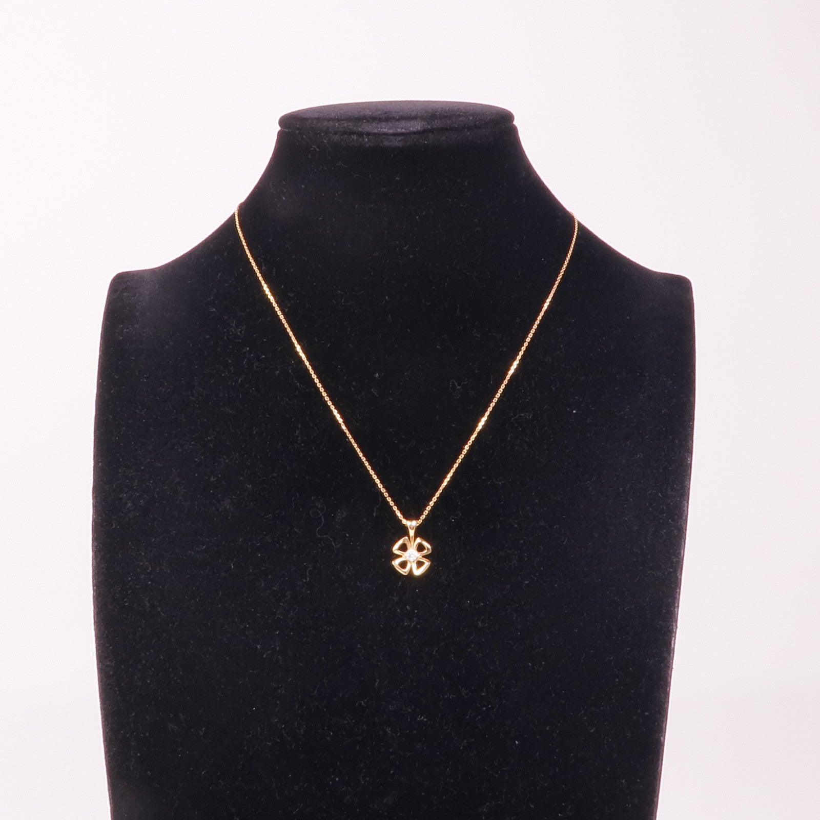 BVLGARI 18K玫瑰金Fiorever Diamond Necklace鑽石項鍊