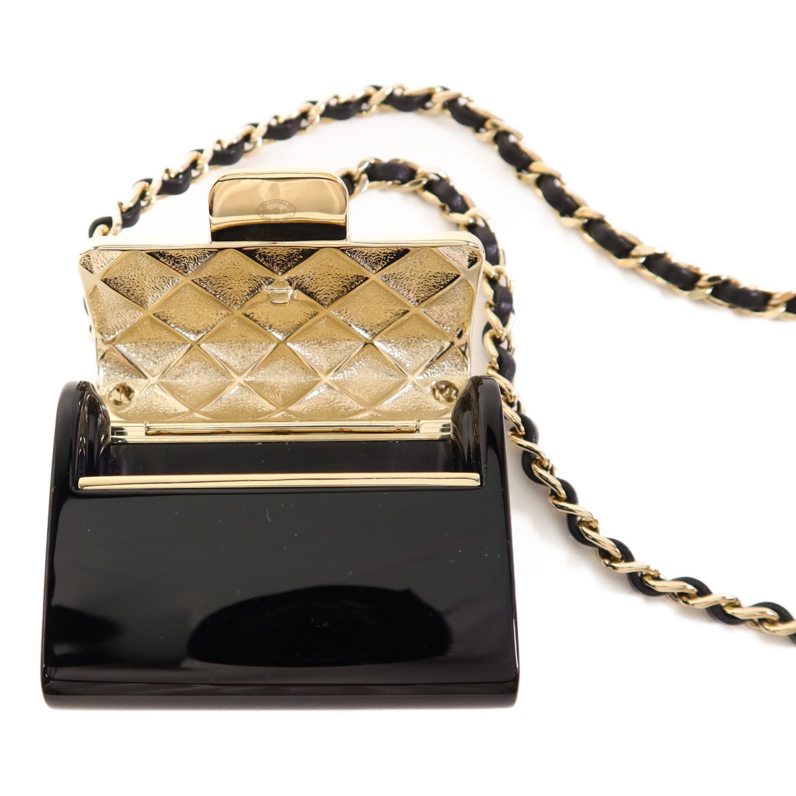 CHANEL PVC/金屬Handbag Necklace項鍊