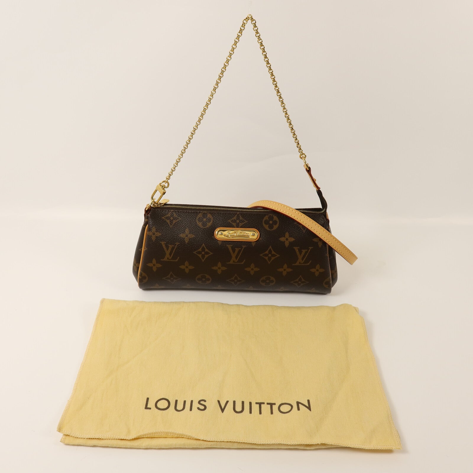 LOUIS VUITTON Monogram Eva金扣手挽肩背兩用袋