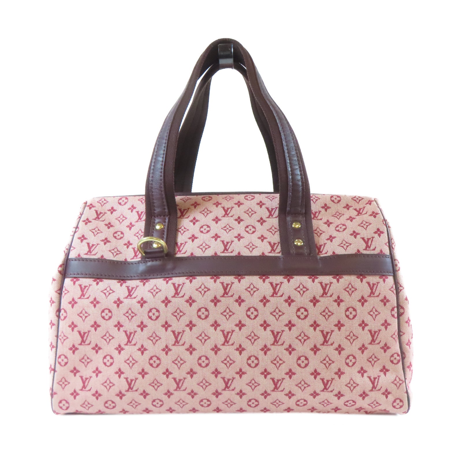 LOUIS VUITTON Monogram Mini Josephine GM金扣手挽袋紅色