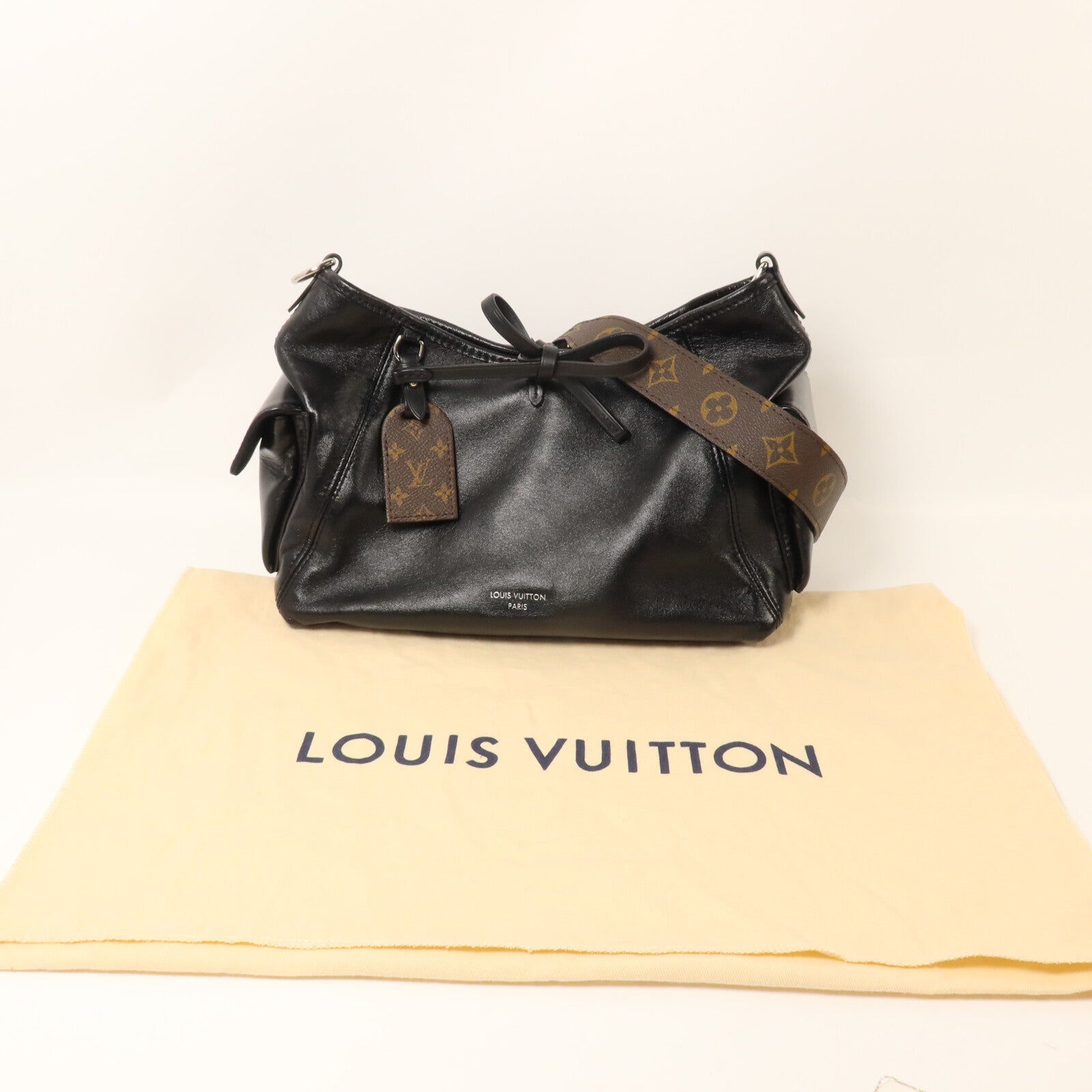 LOUIS VUITTON 羊皮皮革/Monogram Carry All Vibe PM手挽肩背兩用袋