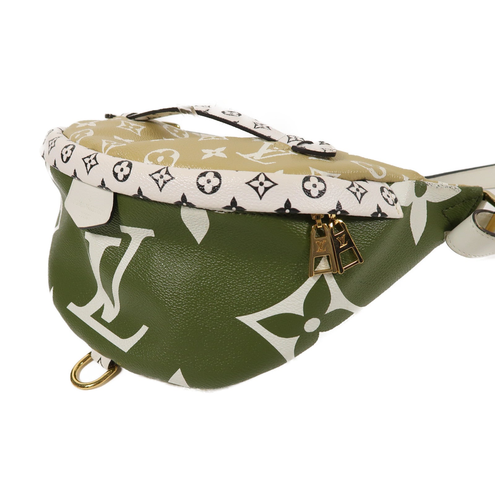 LOUIS VUITTON Monogram Bumbag金扣腰包綠色