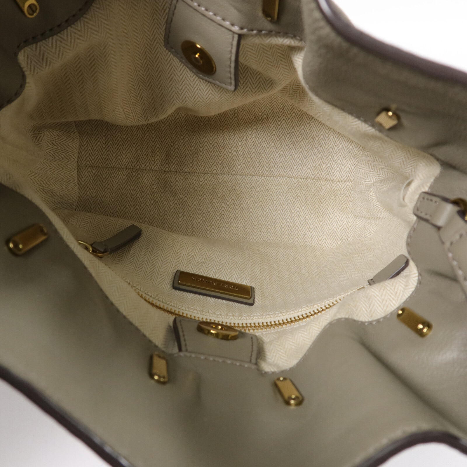 Tory Burch 羊皮皮革Kira Chevron Bucket手挽肩背兩用袋