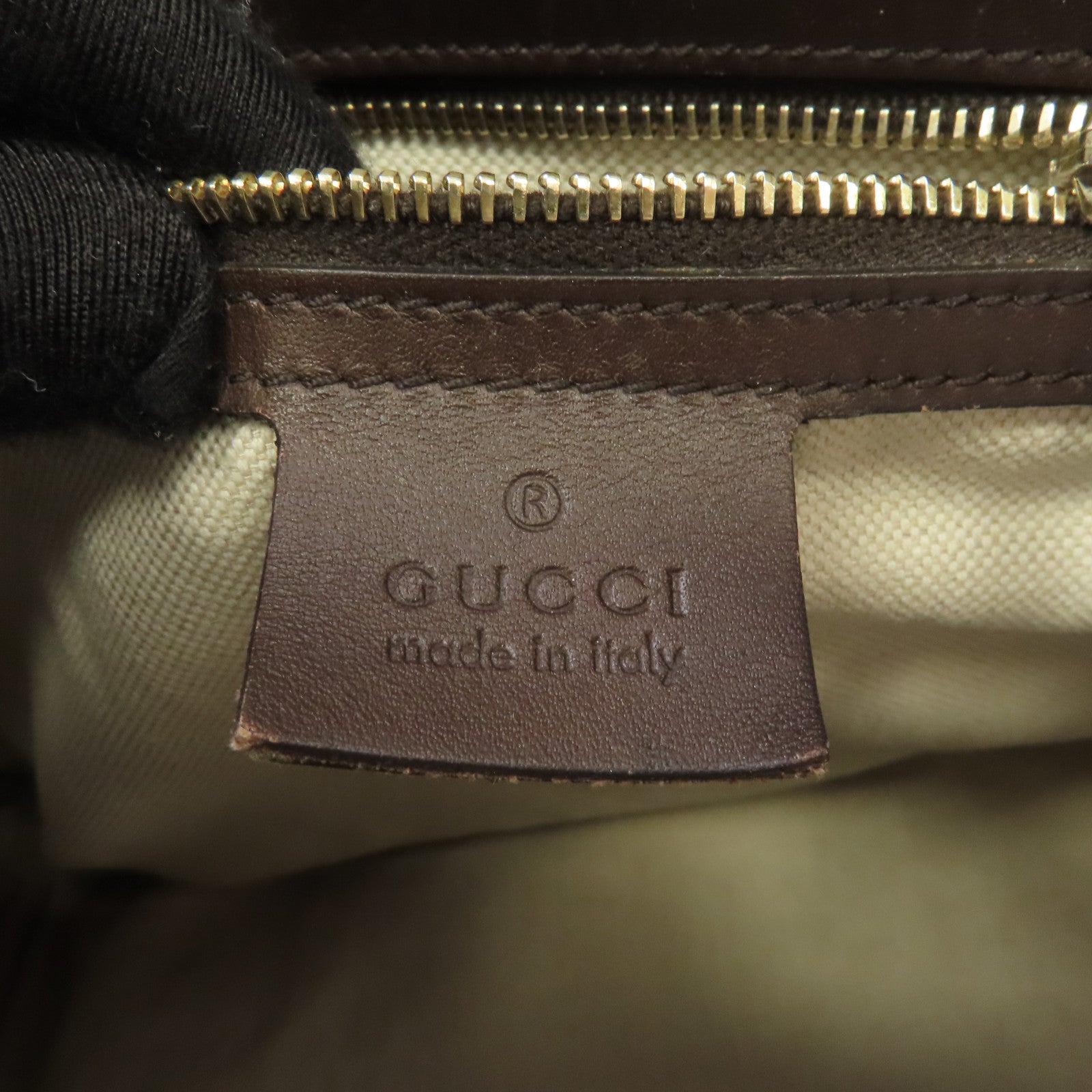 GUCCI 【激減優惠】帆布/皮革2 Way Boston Bag金扣手挽肩背兩用袋啡色