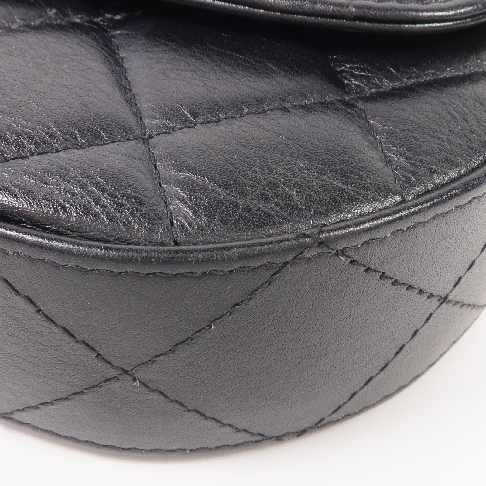 CHANEL 牛皮皮革2 Way Shoulder金扣手挽肩背兩用袋