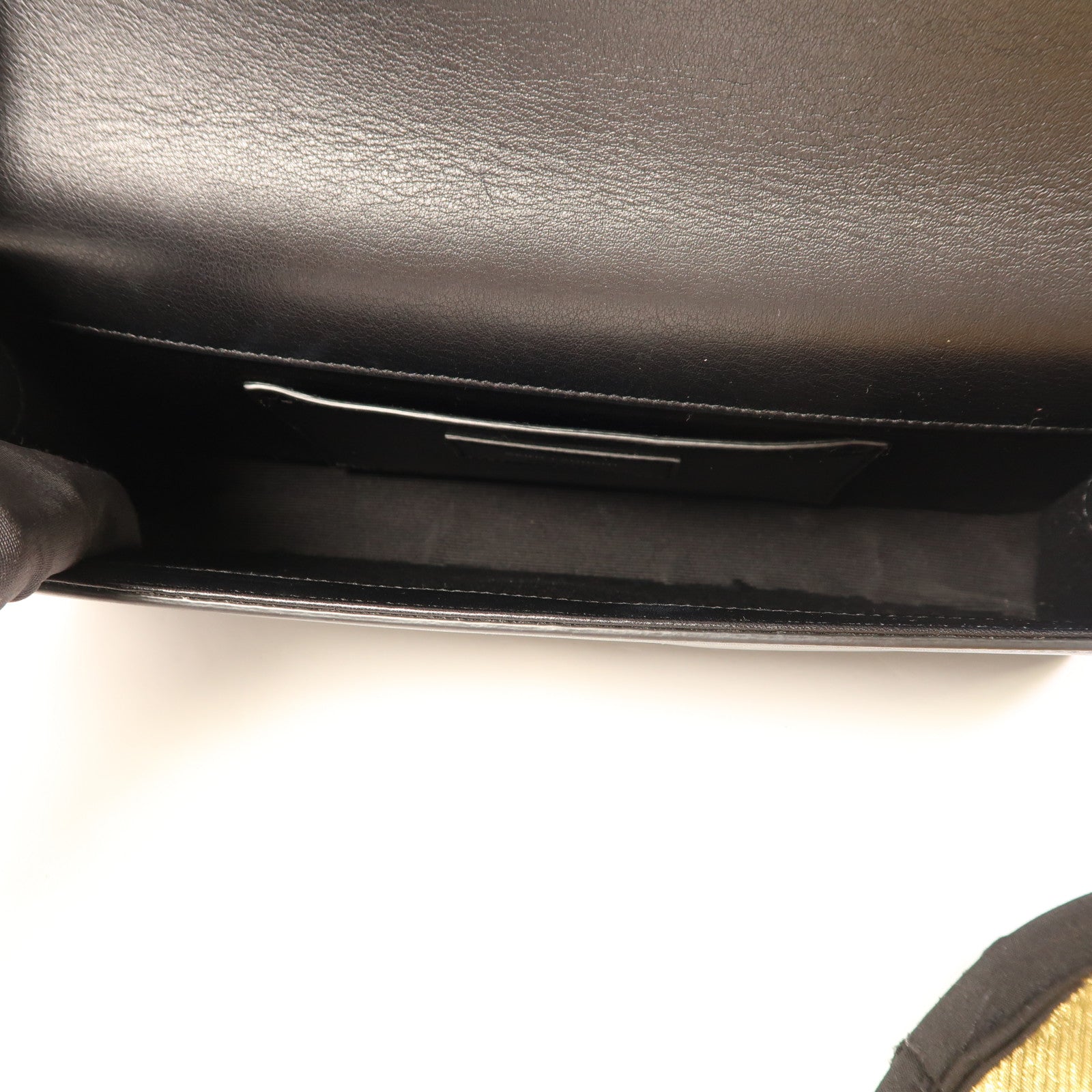 SAINT LAURENT YSL SHW Clutch Bag 332643 Calfskin Leather Black