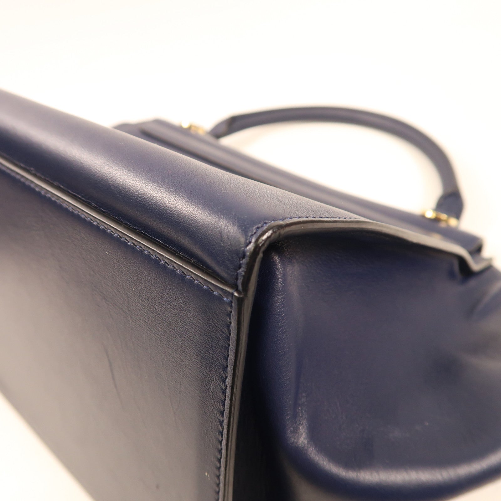 CELINE 牛皮皮革Trapeze金扣手挽肩背兩用袋