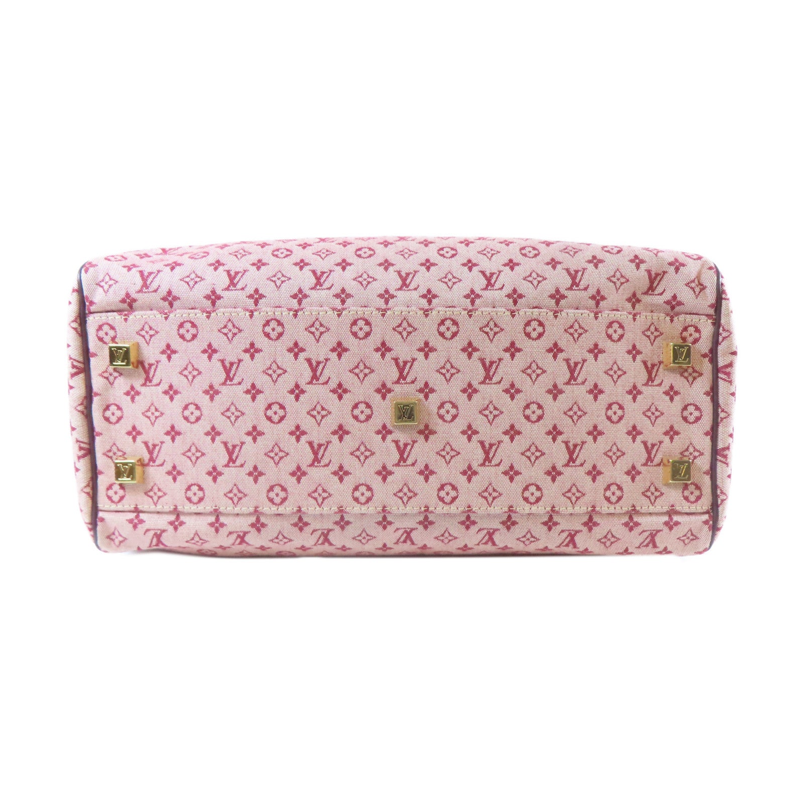 LOUIS VUITTON Monogram Mini Josephine GM金扣手挽袋紅色
