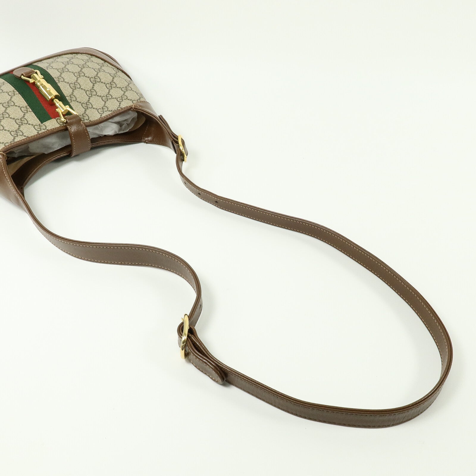 GUCCI 塗層帆布Jackie 1961 Small手挽肩背兩用袋