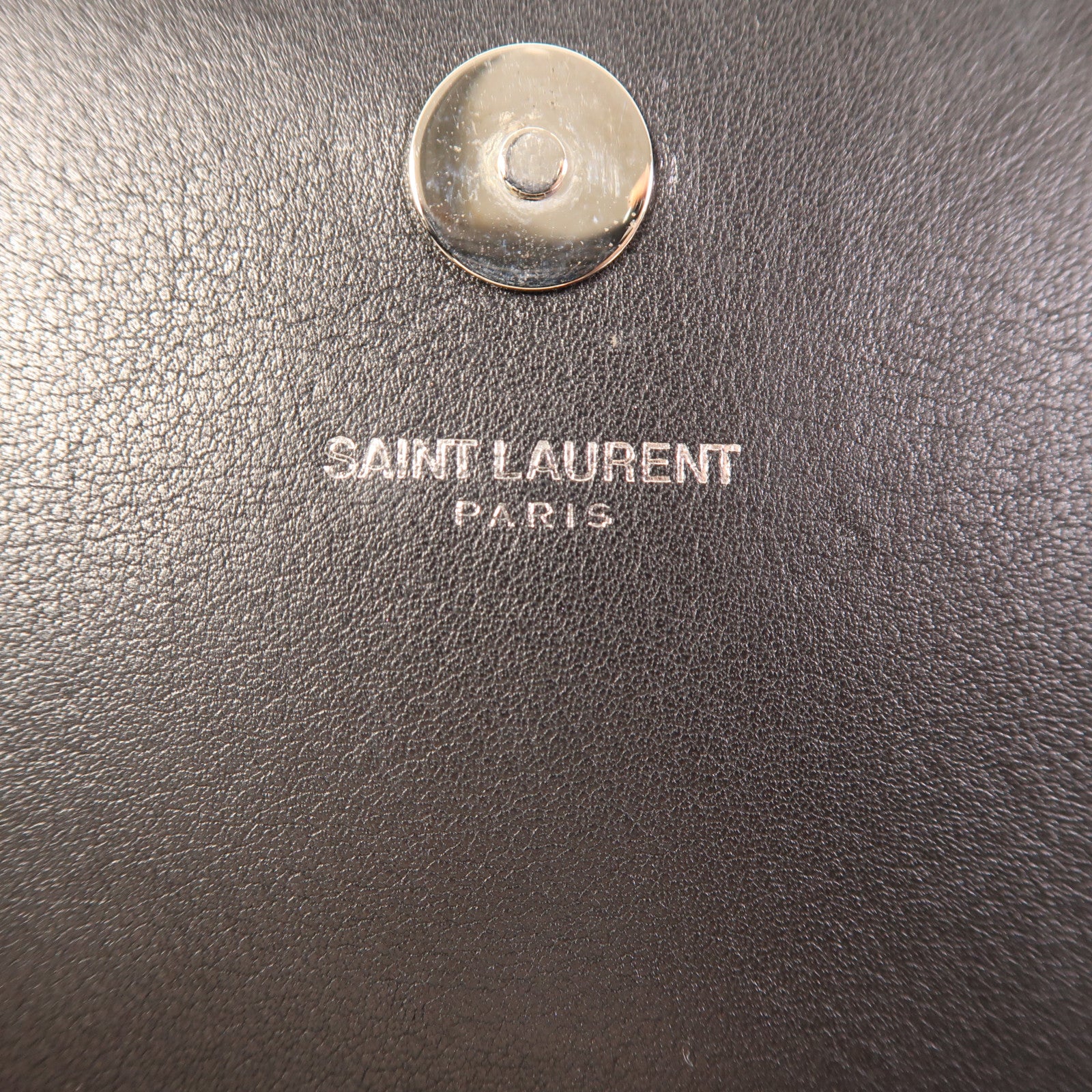 SAINT LAURENT YSL SHW Clutch Bag 332643 Calfskin Leather Black