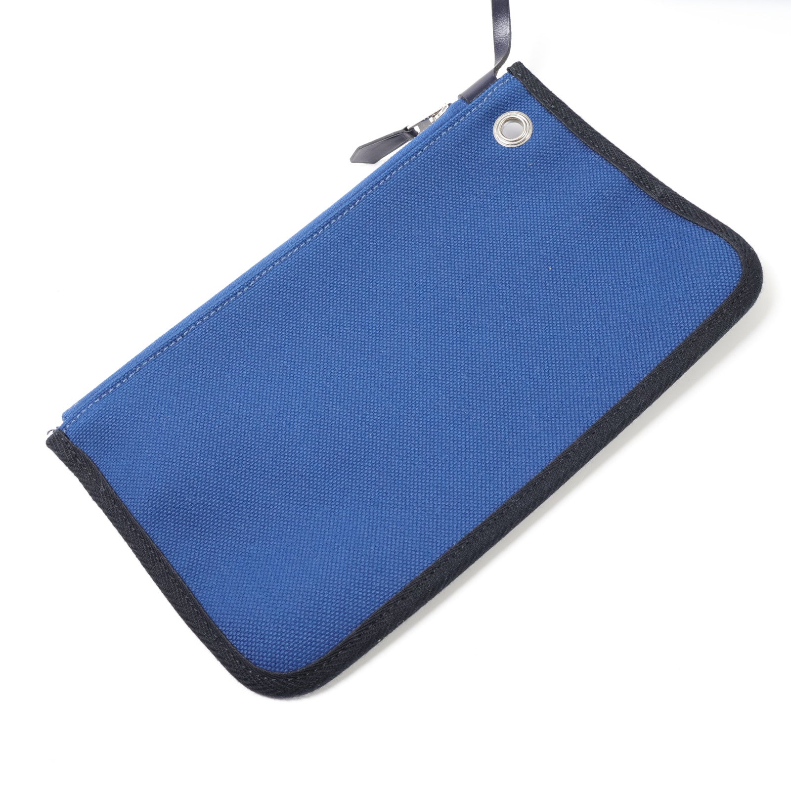 HERMES 帆布Herbag PM手挽肩背兩用袋Bleu Outremer
