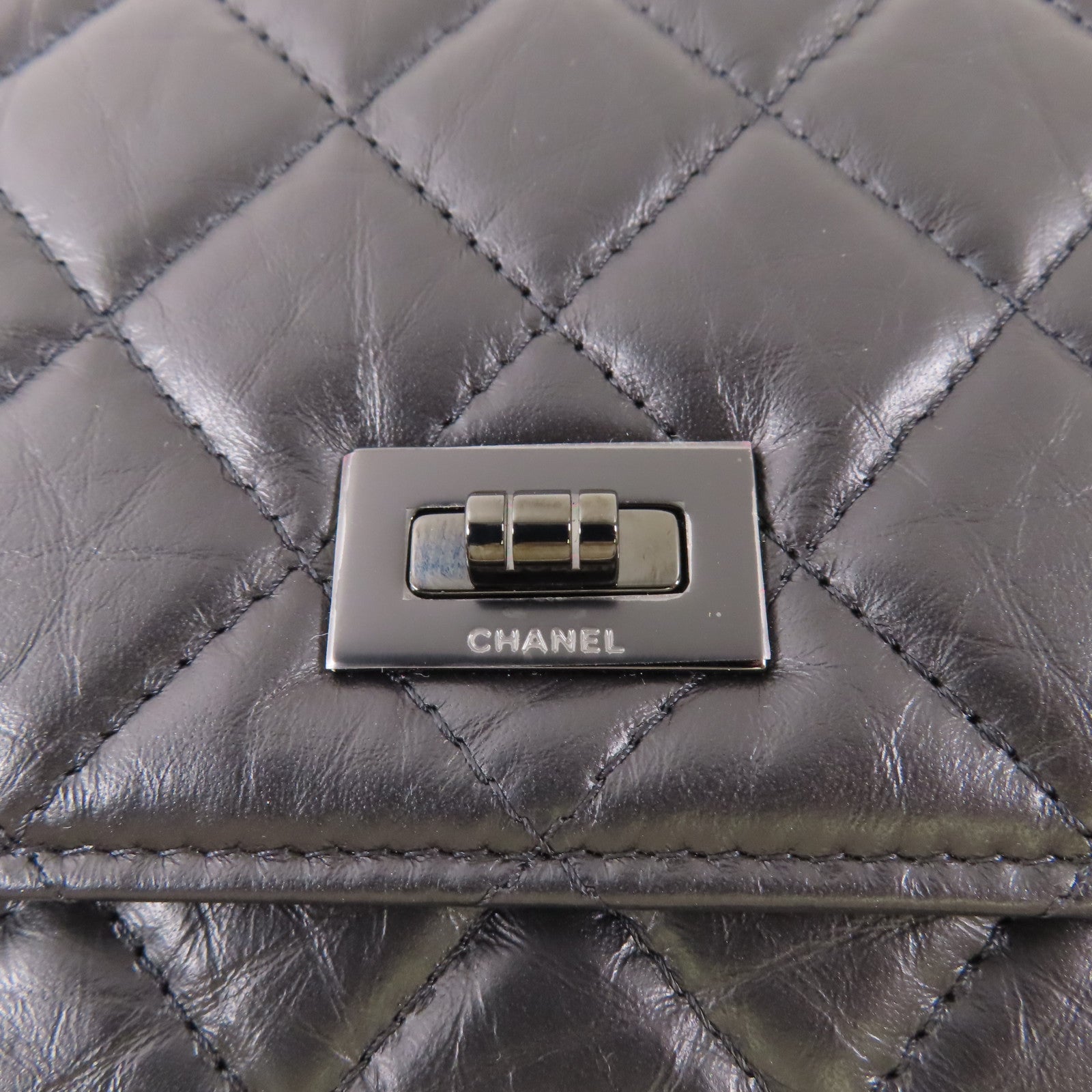 CHANEL 【激減優惠】牛皮皮革2.55 WOC Wallet On Chain鏈帶肩背袋