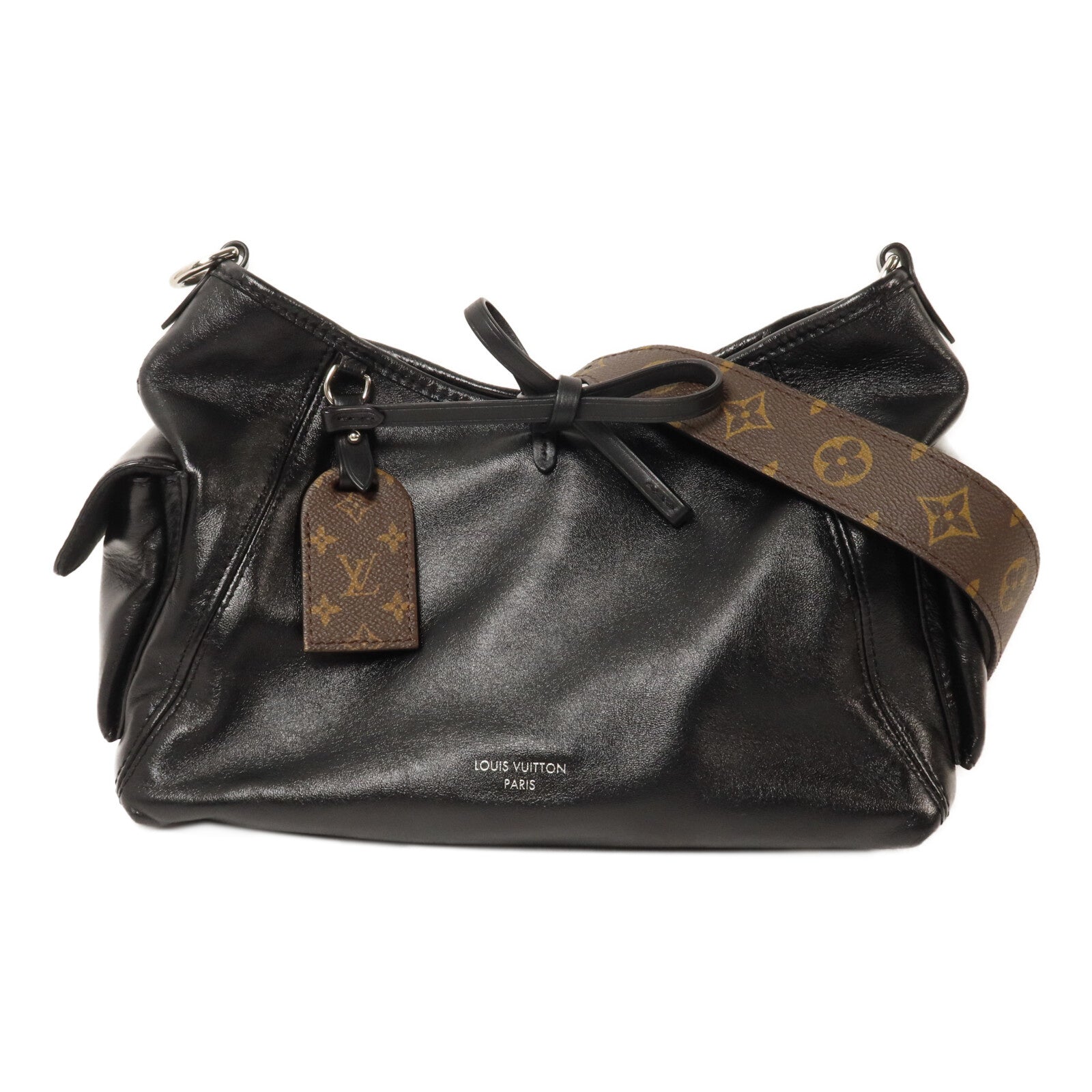 LOUIS VUITTON 羊皮皮革/Monogram Carry All Vibe PM手挽肩背兩用袋
