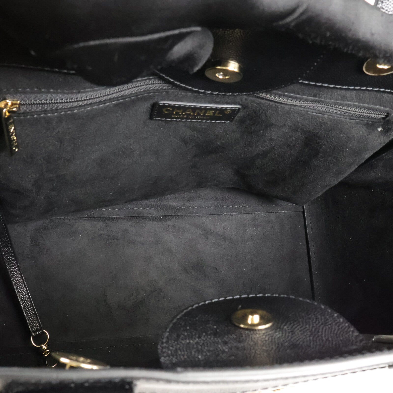 CHANEL 牛皮皮革Deauville 2 Way Shoulder Bag鏈帶肩背袋