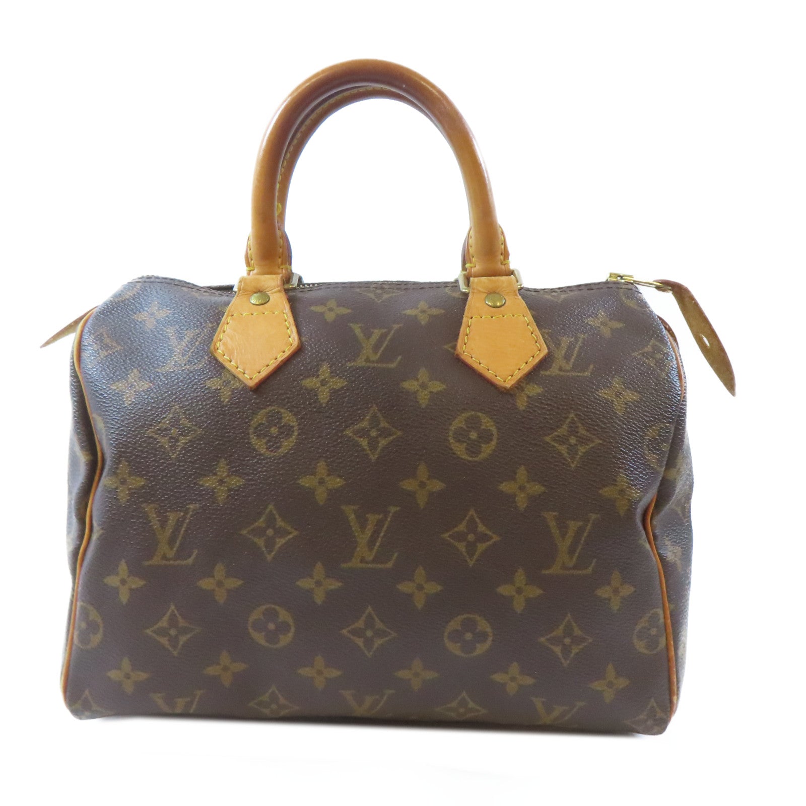 LOUIS VUITTON Monogram Speedy 25金扣手挽袋啡色