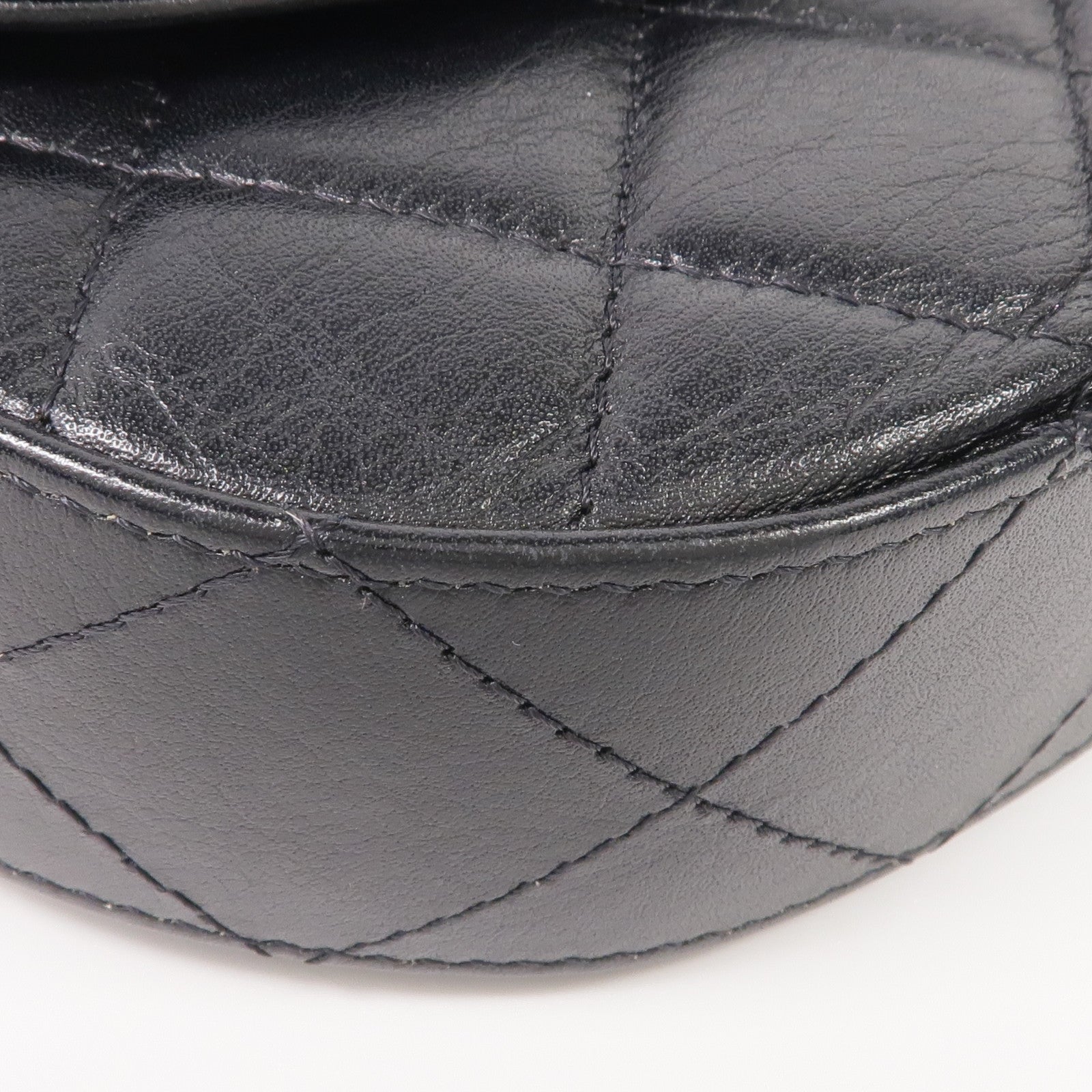 CHANEL 牛皮皮革2 Way Shoulder金扣手挽肩背兩用袋