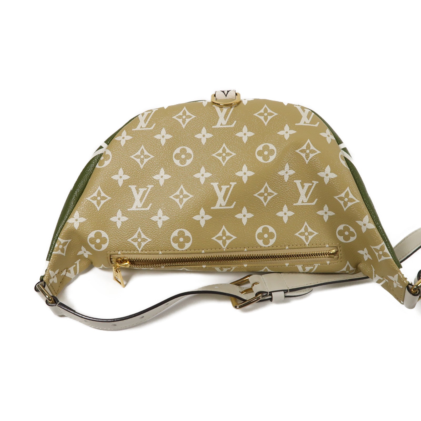 LOUIS VUITTON Monogram Bumbag金扣腰包綠色