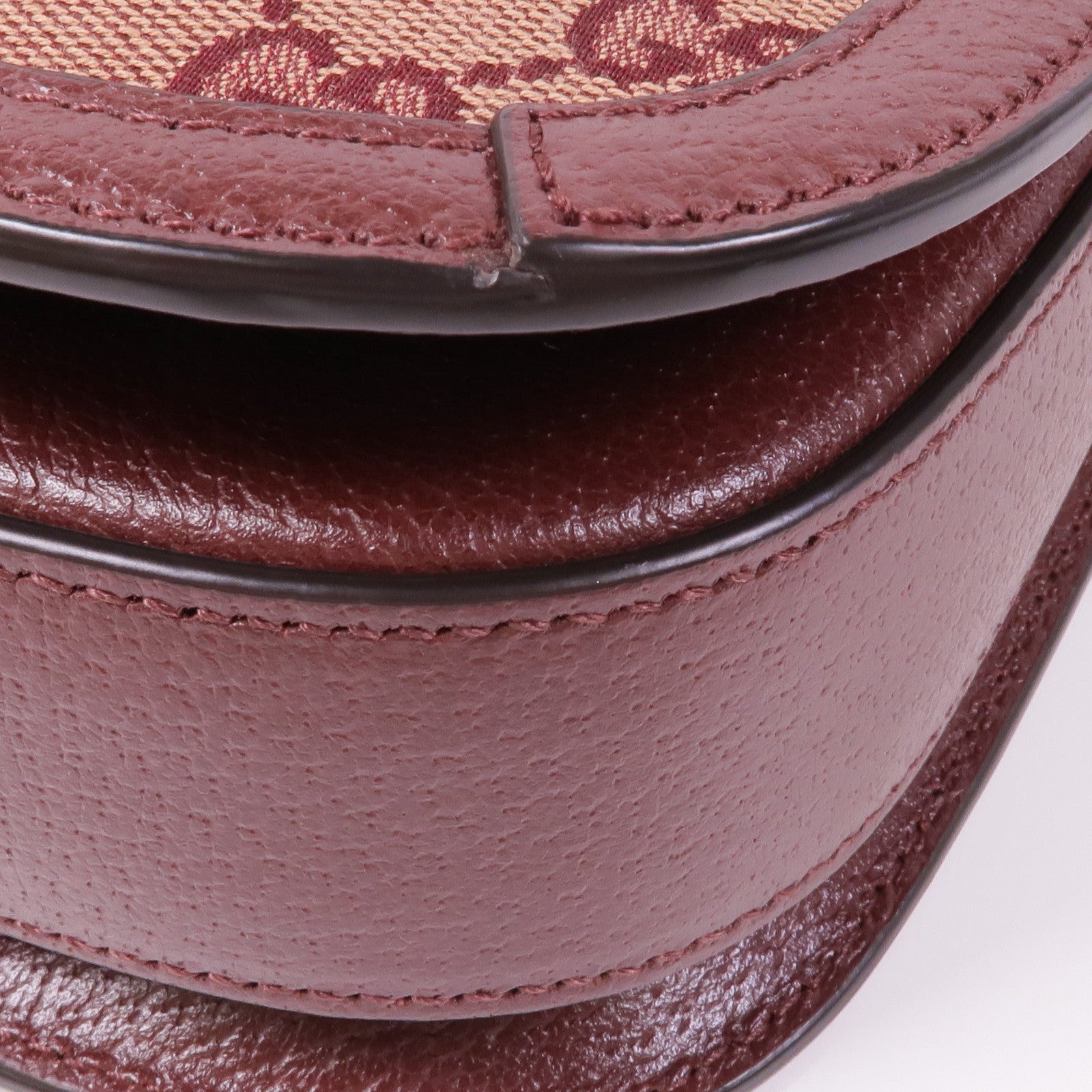 GUCCI 塗層帆布Horsebit 1955金扣肩背袋