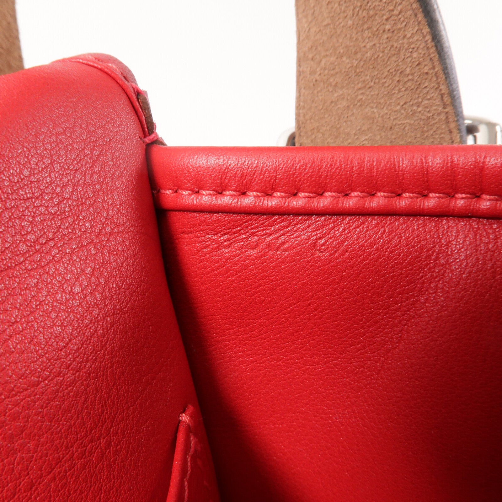 HERMES Swift皮革Brada 30肩背袋Rouge Tomate