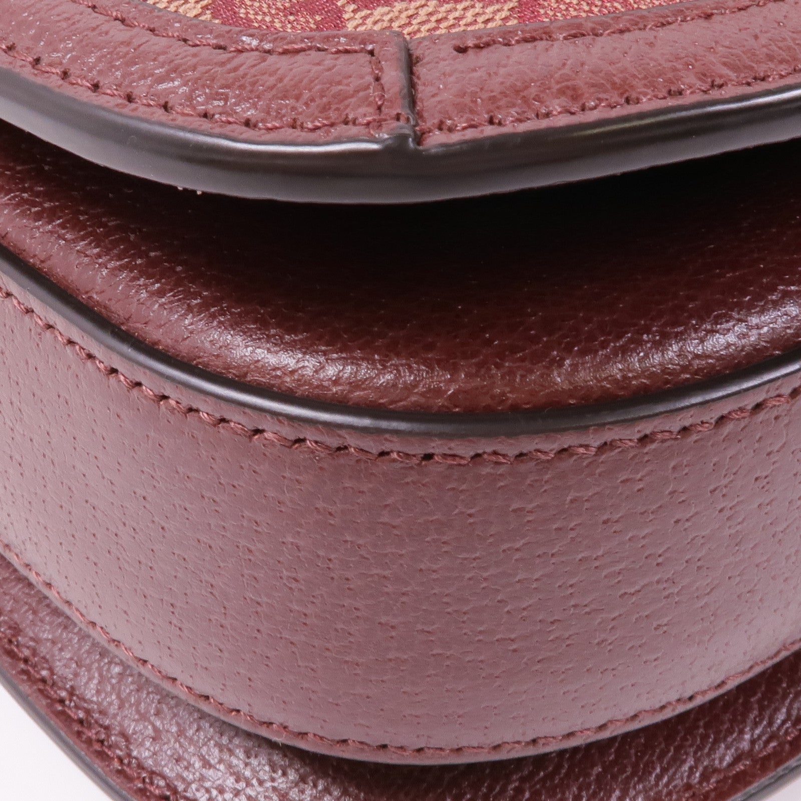 GUCCI 塗層帆布Horsebit 1955金扣肩背袋