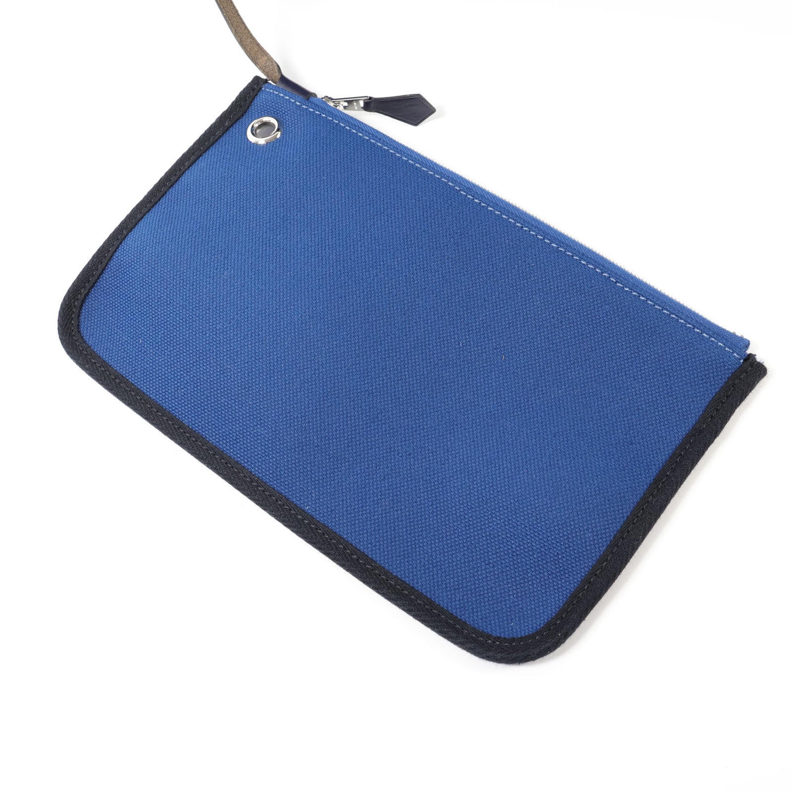 HERMES 帆布Herbag PM手挽肩背兩用袋Bleu Outremer