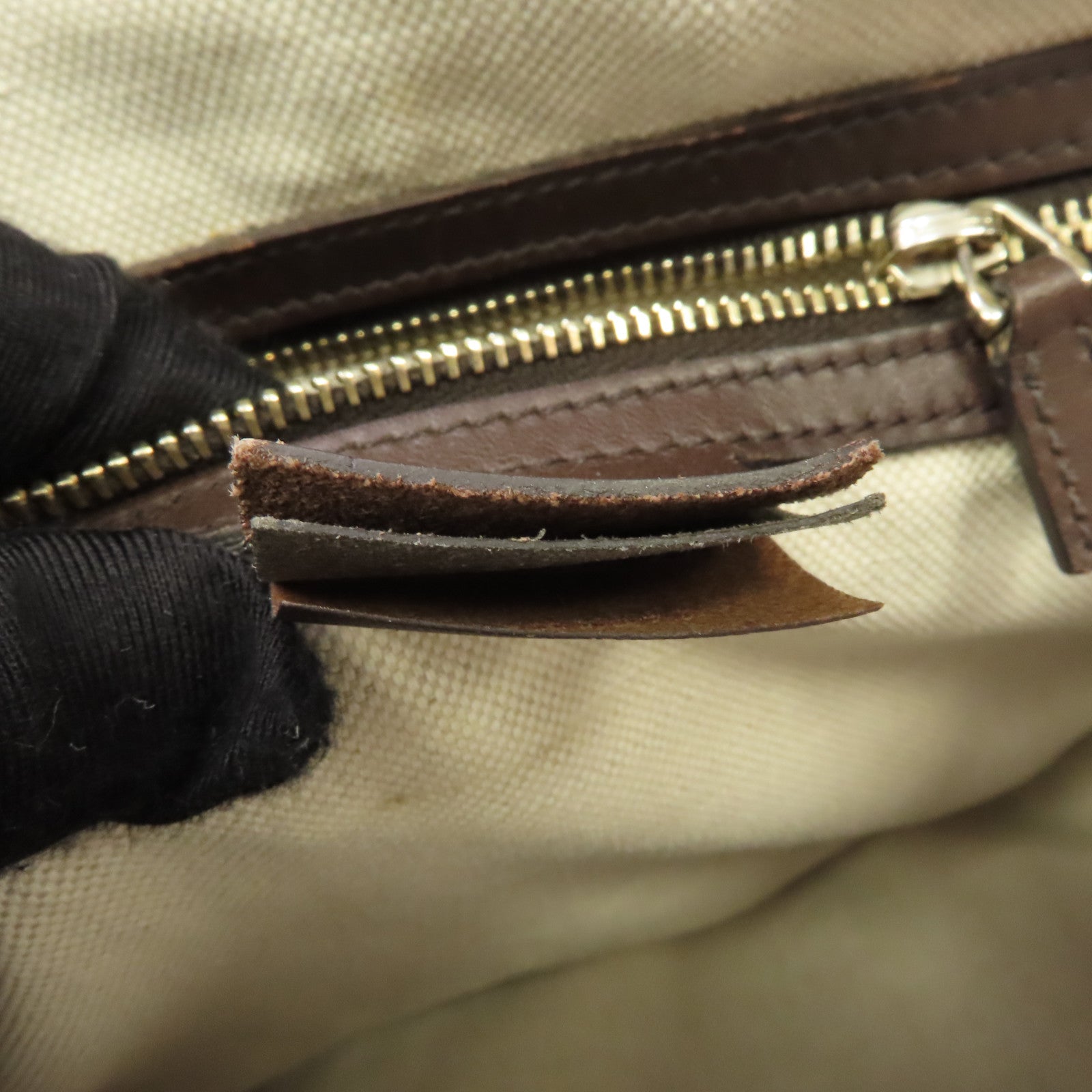 GUCCI 【激減優惠】帆布/皮革2 Way Boston Bag金扣手挽肩背兩用袋啡色