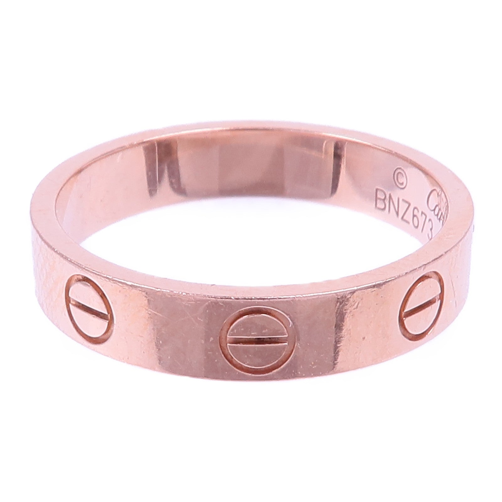 CARTIER 18K玫瑰金Love Ring戒指Cartier#51/US#5.5