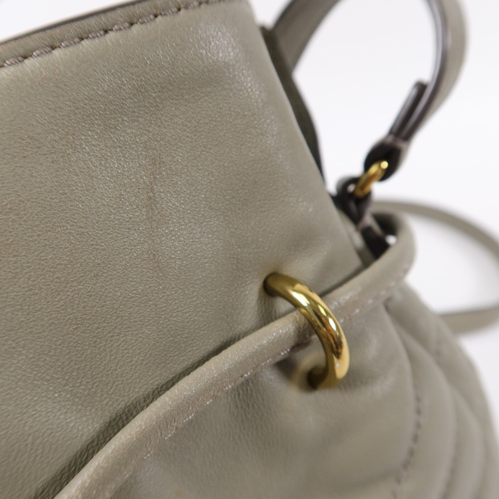 Tory Burch 羊皮皮革Kira Chevron Bucket手挽肩背兩用袋