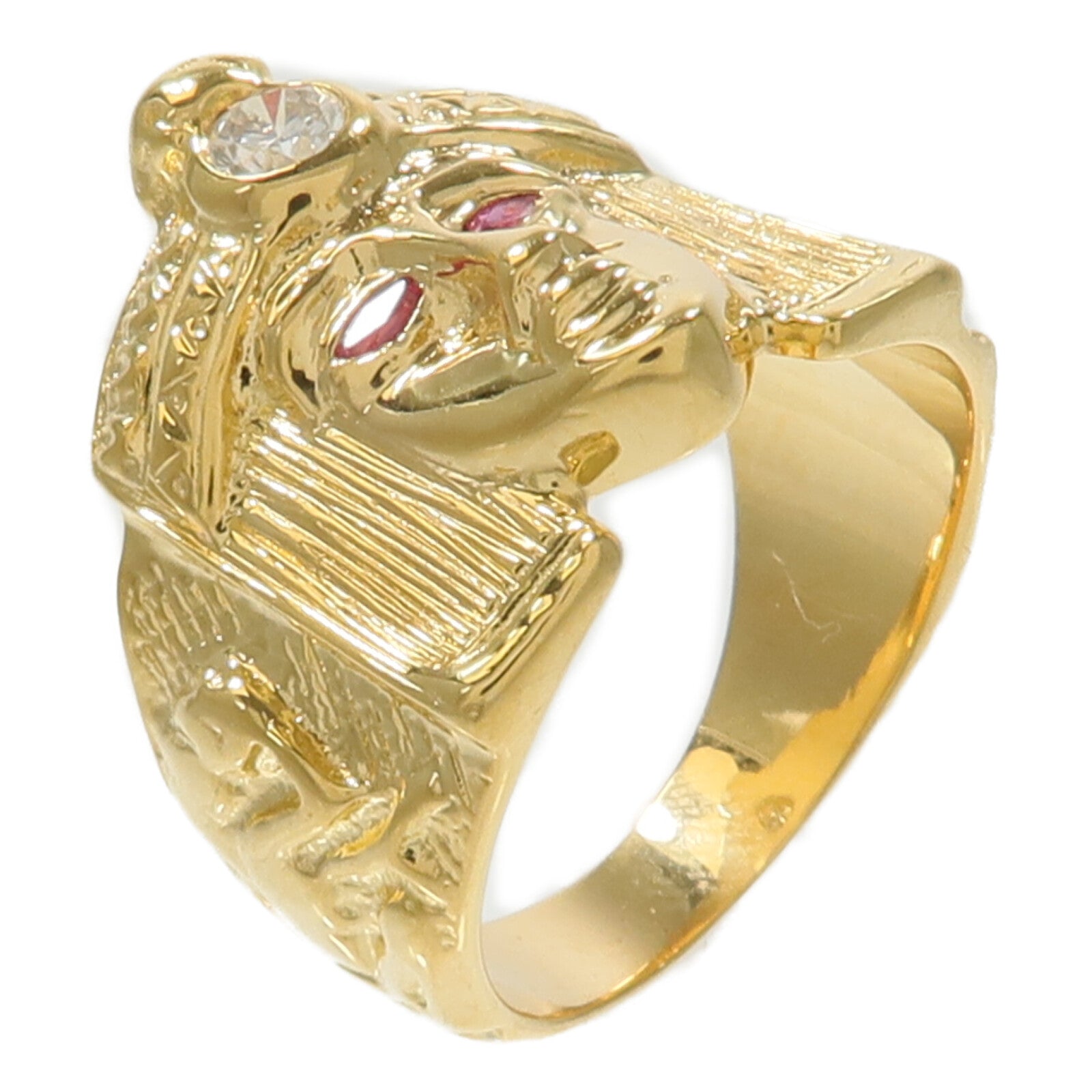 JEWELRY 18K黃金Ruby Diamond Ring紅寶石/鑽石戒指