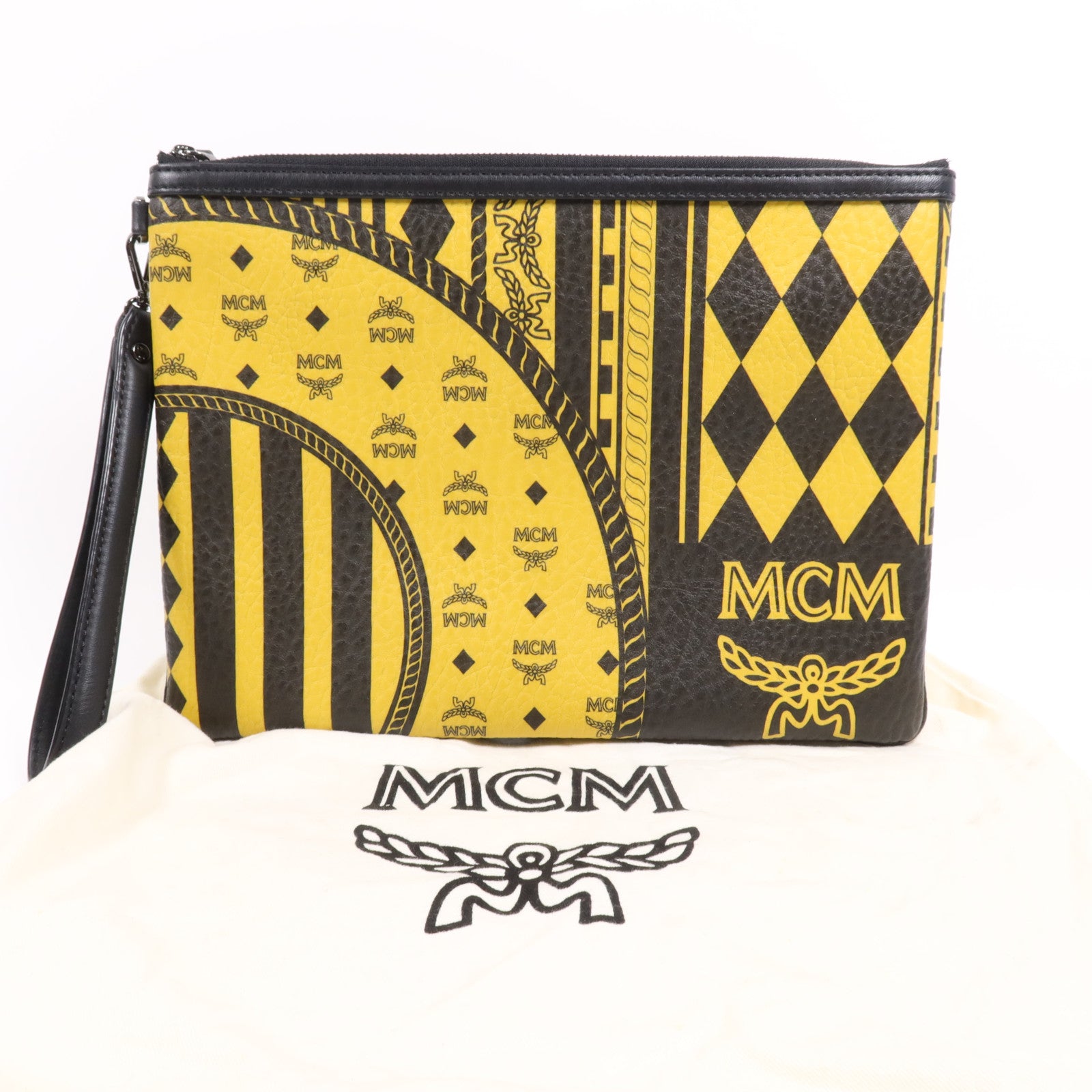 MCM 塗層帆布Pouch手拿包