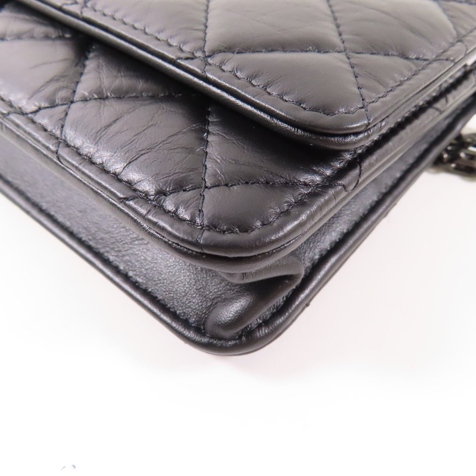 CHANEL 【激減優惠】牛皮皮革2.55 WOC Wallet On Chain鏈帶肩背袋