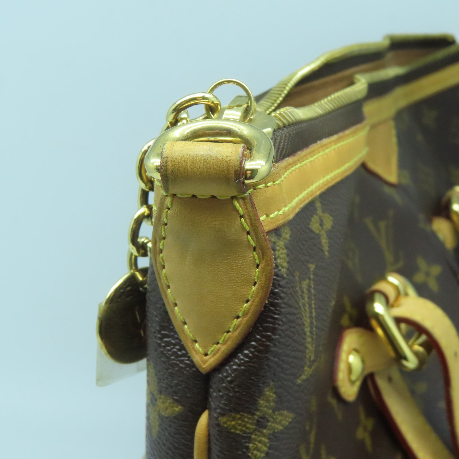 LOUIS VUITTON Monogram Palermo GM金扣手挽肩背兩用袋啡色