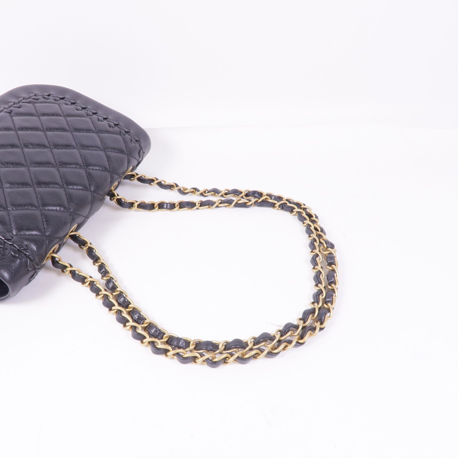 CHANEL 【激減優惠】牛皮皮革Chain Shoulder金扣鏈帶肩背袋