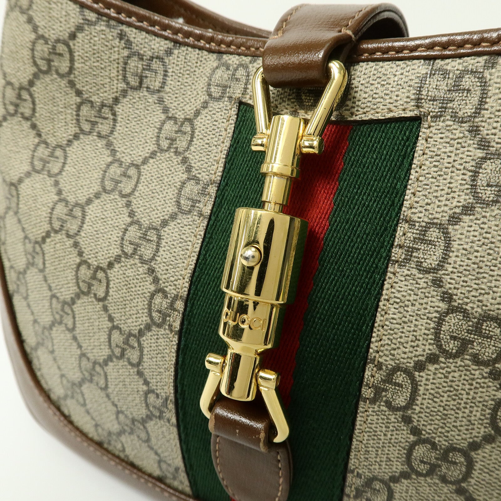 GUCCI 塗層帆布Jackie 1961 Small手挽肩背兩用袋