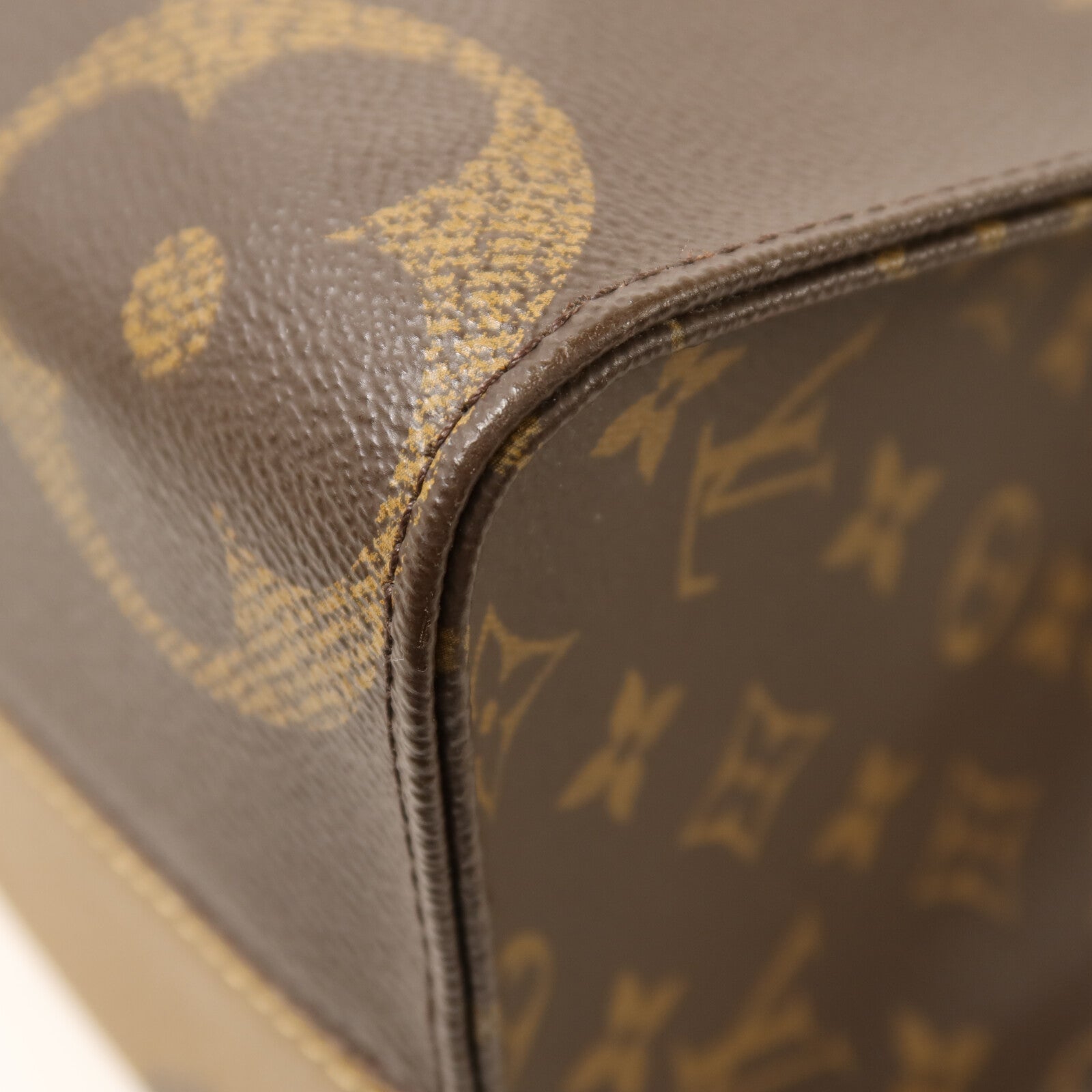 LOUIS VUITTON Monogram Giant/Monogram Reverse On The Go MM金扣手挽肩背兩用袋